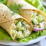Für die Griechischen Jogurt Hühnchen Salad Wraps brauchst du: - 2 Tassen gekochtes Hühnchen, zerkleinert - 1 Tasse ungesüßter griechischer Joghurt - 1/2 Tasse Sellerie, fein gehackt - 1/4 Tasse rote Zwiebel, fein gewürfelt - 1/2 Tasse Gurke, gewürfelt - 1/4 Tasse frischer Dill, gehackt oder 1 Teelöffel getrockneter Dill - 1 Esslöffel Zitronensaft - 4 große Vollkorn-Wraps oder Tortillas Diese Zutaten machen die Basis für einen frischen und gesunden Wrap. Das Hühnchen bringt Protein und die Gurke sorgt für Crunch. Der Joghurt gibt eine cremige Textur. Du solltest auch Folgendes bereitstellen: - Salz und Pfeffer nach Geschmack - Blätter von Lettuce zur Garnitur - Tomatenscheiben (optional) Diese Gewürze helfen, den Geschmack zu verbessern. Der Dill bringt eine frische Note. Salz und Pfeffer sind wichtig, um die Aromen auszubalancieren. Wenn du etwas variieren möchtest, gibt es viele Alternativen: - Verwende Thunfisch anstelle von Hühnchen. - Statt griechischem Joghurt kannst du auch Quark nehmen. - Für einen veganen Wrap, nutze Kichererbsen oder Tofu. Diese Alternativen machen das Rezept flexibler. Du kannst es an deine Vorlieben anpassen. {{ingredient_image_2}} Zuerst brauchst du einige frische Zutaten. Hier ist, was du sammelst: - 2 Tassen gekochtes Hühnchen, zerkleinert - 1 Tasse ungesüßter griechischer Joghurt - 1/2 Tasse Sellerie, fein gehackt - 1/4 Tasse rote Zwiebel, fein gewürfelt - 1/2 Tasse Gurke, gewürfelt - 1/4 Tasse frischer Dill, gehackt - 1 Esslöffel Zitronensaft - Salz und Pfeffer nach Geschmack - 4 große Vollkorn-Wraps oder Tortillas - Blätter von Lettuce zur Garnitur - Tomatenscheiben (optional) Sorge dafür, dass das Hühnchen bereits gekocht und abgekühlt ist. Du kannst auch Reste verwenden. Wasche das Gemüse gut und schneide es in kleine Stücke. In einer großen Schüssel vermenge das zerkleinerte Hühnchen mit dem griechischen Joghurt. Rühre gut um, bis das Hühnchen gleichmäßig bedeckt ist. Gib nun den Sellerie, die rote Zwiebel, die Gurke, den Dill und den Zitronensaft dazu. Mische alles gut, bis die Zutaten gleichmäßig verteilt sind. Würze die Mischung mit Salz und Pfeffer. Probiere es aus und passe die Gewürze nach deinem Geschmack an. Die Mischung sollte frisch und leicht sein, perfekt für deine Wraps. Lege die Vollkorn-Wraps auf eine saubere Arbeitsfläche. Platziere einige Blätter von Lettuce auf jedem Wrap. Du kannst auch Tomatenscheiben hinzufügen, falls du magst. Jetzt kommt die Hühnchen-Salat-Mischung. Gib eine angemessene Menge in die Mitte jedes Wraps. Achte darauf, dass an den Rändern Platz zum Falten bleibt. Klappe die Seiten des Wraps ein und rolle ihn von unten nach oben auf. Drücke sanft, damit die Füllung nicht herausfällt. Wiederhole diesen Vorgang mit den restlichen Wraps. Wenn du fertig bist, schneide jeden Wrap diagonal in zwei Hälften. Du kannst sie sofort servieren oder in Folie einwickeln, um sie später mitzunehmen. Ein Fehler, den viele machen, ist zu viel Joghurt zu verwenden. Der Salat wird dann zu nass. Achte darauf, dass das Hühnchen gut mit dem Joghurt bedeckt ist, aber nicht schwimmt. Auch die Gewürze sind wichtig. Zu wenig Salz kann den Geschmack mindern. Probiere während des Mischens, um die beste Balance zu finden. Um die Zubereitungszeit zu verkürzen, benutze bereits gekochtes Hühnchen. Du kannst Reste vom Vortag nutzen oder Hühnchen im Voraus garen. Das Hacken der Zutaten kann auch schneller gehen, wenn du einen Mixer nutzt. Eine Küchenmaschine spart viel Zeit beim Zerkleinern von Sellerie und Zwiebeln. Für eine glutenfreie Version wähle glutenfreie Wraps oder Salatblätter. Veganer können Hühnchen durch Kichererbsen oder Tofu ersetzen. Statt griechischem Joghurt kann pflanzlicher Joghurt verwendet werden. Achte darauf, dass die Alternativen gut gewürzt sind, um den Geschmack zu erhalten. Pro Tipps Frische Zutaten verwenden: Achten Sie darauf, frisches Gemüse und Kräuter zu verwenden, um den Geschmack des Wraps zu maximieren. Wraps richtig lagern: Wickeln Sie die Wraps in Folie, um sie frisch zu halten, wenn Sie sie für eine Mahlzeit zum Mitnehmen vorbereiten. Variationen ausprobieren: Fügen Sie andere Zutaten wie Avocado, Paprika oder Nüsse hinzu, um dem Rezept eine persönliche Note zu verleihen. Wraps richtig falten: Achten Sie darauf, beim Falten der Wraps die Füllung gut einzuschließen, damit sie beim Essen nicht herausfällt. {{image_4}} Für eine vegetarische Version der Griechischen Jogurt Hühnchen Salad Wraps, tauschen Sie das Hühnchen gegen Kichererbsen oder gebratene Tofustücke aus. Diese Alternativen bringen Protein und eine tolle Textur. Verwenden Sie auch mehr Gemüse wie Paprika oder Avocado. Das gibt der Füllung mehr Geschmack und Farbe. Sie können die Füllung ganz nach Ihrem Geschmack anpassen. Fügen Sie zum Beispiel geröstete Paprika, Artischocken oder sogar Feta-Käse hinzu. Diese Zutaten bringen große Geschmackstiefe. Experimentieren Sie auch mit Nüssen oder Trockenfrüchten. Mandeln oder Cranberries bieten einen tollen Crunch und eine süße Note. Das Dressing kann Ihre Wraps aufpeppen. Statt nur Joghurt, probieren Sie ein leichtes Honig-Senf-Dressing. Mischen Sie 1 Esslöffel Honig mit 1 Esslöffel Senf und etwas Joghurt. Für eine würzige Note können Sie auch etwas Sriracha hinzufügen. Dies gibt den Wraps einen tollen Kick und viel Geschmack. Bewahre die Wraps in einem luftdichten Behälter auf. So bleiben sie frisch. Ein Kühlschrank ist der beste Ort. Die Wraps halten sich dort bis zu drei Tage. Du kannst sie auch in Folie wickeln, um sie zu schützen. Wenn du Reste hast, lagere die Füllung getrennt. So bleibt der Wrap knusprig. Die Füllung hält sich bis zu vier Tage im Kühlschrank. Achte darauf, die Reste in einem luftdichten Behälter zu verstauen. Bereite die Zutaten vor, um Zeit zu sparen. Du kannst das Hühnchen und das Gemüse am Sonntag schneiden. Mische alles erst kurz vor dem Essen. So schmecken die Wraps frisch und lecker. Stelle die Wraps in einem Kühlschrank auf, wenn du sie nicht sofort isst. Die Wraps sind im Kühlschrank etwa 2 bis 3 Tage haltbar. Achte darauf, sie in einem luftdichten Behälter zu lagern. So bleiben sie frisch und lecker. Wenn du die Wraps länger aufbewahren möchtest, denke daran, sie vor dem Kühlen zu verpacken. Ja, du kannst die Wraps einfrieren. Wickel sie gut in Folie oder lege sie in einen Gefrierbeutel. So bleiben sie bis zu 2 Monate frisch. Wenn du sie essen möchtest, taue sie einfach im Kühlschrank auf. Danach sind sie bereit zum Genießen. Wenn du kein Hühnchen magst, gibt es viele Alternativen. Du kannst Thunfisch, Kichererbsen oder Tofu verwenden. Diese Optionen sind gesund und lecker. Du kannst auch gekochte Eier oder gebratene Garnelen ausprobieren. Sei kreativ und finde deinen Favoriten! Diese Anleitung bietet alles, was du brauchst, um leckere Wraps zu machen. Wir haben die Hauptzutaten, Gewürze und Alternativen klar erklärt. Du hast auch eine einfache Schritt-für-Schritt-Anleitung zum Zubereiten. Die Tipps helfen dir, Fehler zu vermeiden und Zeit zu sparen. Variationen lassen sich leicht anpassen, und Aufbewahrungshinweise sind sinnvoll. Jetzt liegt es an dir, kreativ zu sein! Nutze die Ideen und kreiere deinen eigenen perfekten Wrap. Essen soll Spaß machen, also hab Freude daran!