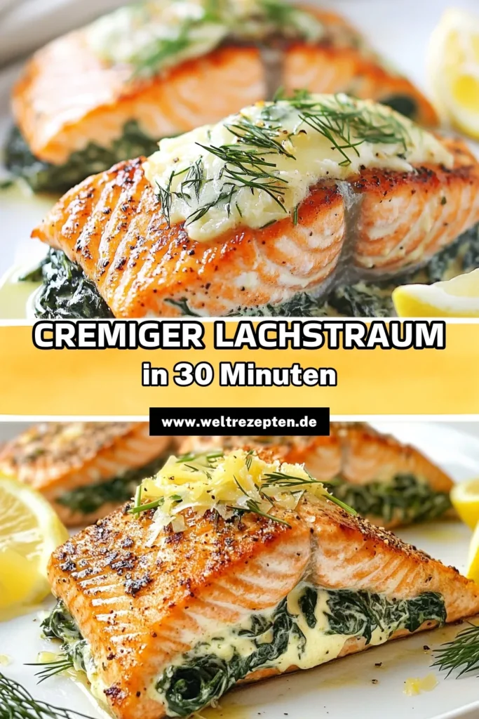 Entdecken Sie dieses köstliche Rezept für cremig gefüllten Lachs! Dieser Lachs mit Spinat, verfeinert mit Knoblauch und Frischkäse, wird Ihr neues Lieblingsgericht. Ideal für ein schnelles Abendessen, bietet dieser gefüllte Lachs Spinat voller Geschmack und ist einfach zuzubereiten. Perfekt für besondere Anlässe oder den Alltag! Speichern Sie sich dieses Lachs Rezept Knoblauch jetzt und genießen Sie die Aromen. #LachsMitSpinat #CremigGefüllterLachs #LachsRezeptKnoblauch #GefüllterLachsSpinat