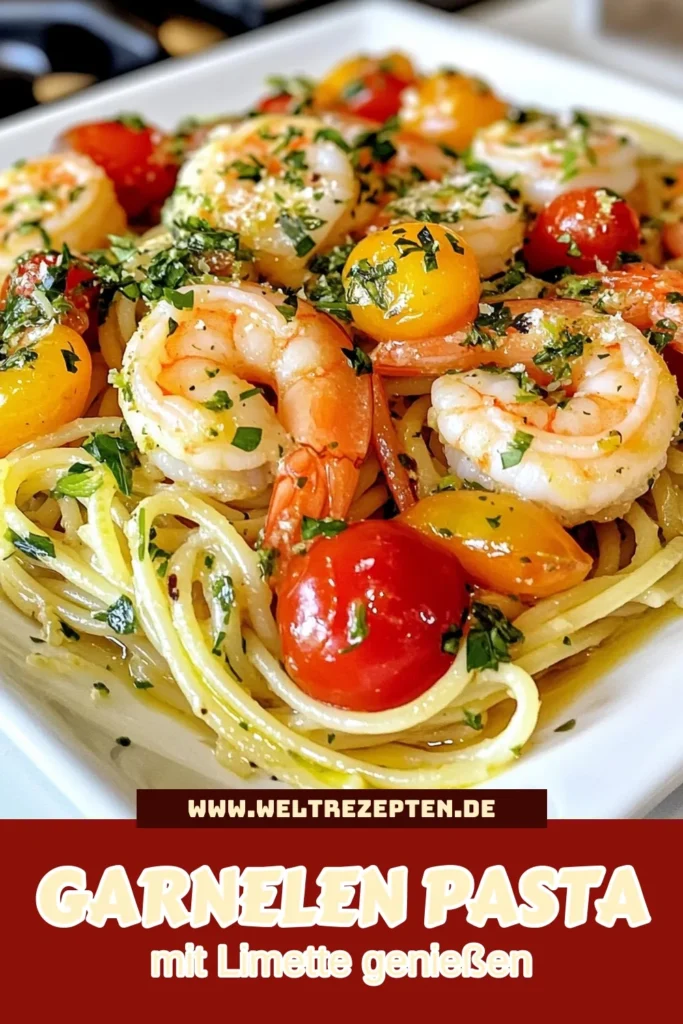 Entdecke das köstliche Koriander-Limetten-Pasta Rezept, das einfache Garnelenrezepte auf ein neues Level hebt! Mit zarten Garnelen, frischem Koriander und einem spritzigen Limetten-Twist ist diese Pasta mit Koriander perfekt für ein schnelles mediterranes Abendessen. Hol dir das Rezept für die Garnelen Pasta und genieße ein wunderbares Geschmackserlebnis. Jetzt ausprobieren und speichern! #PastaRezept #Garnelen #Koriander #MediterraneKüche