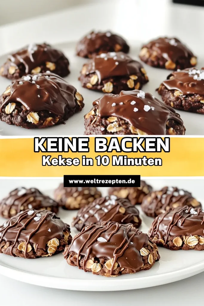 Entdecke das perfekte Rezept für keine Backen Schokoladen-Haferkekse! Diese einfachen und gesunden Kekse sind in nur 10 Minuten zubereitet und benötigen kein Backen. Mit zarten Haferflocken, Erdnussbutter und Schokoladenstückchen sind sie ein köstlicher Snack für jeden Anlass. Klicke auf den Link, um die vollständige Anleitung und weitere Tipps zur Präsentation zu erhalten! #KeineBacken #Schokoladenkekse #Haferflocken #SnackRezepte