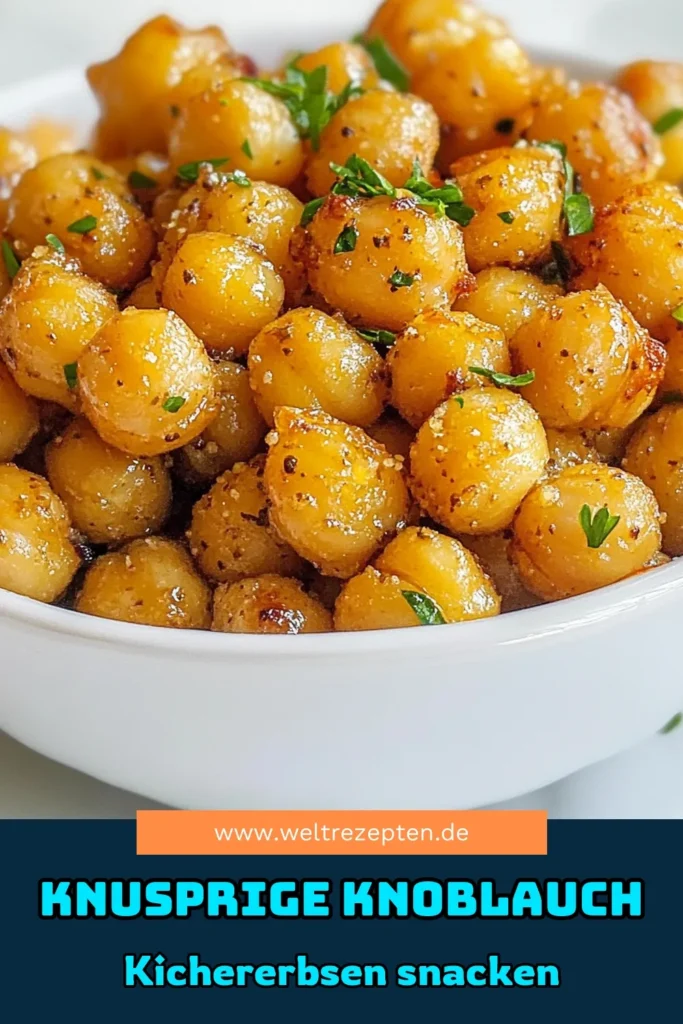 Entdecke das leckere Rezept für geröstete Kichererbsen! Diese Knoblauch Kräuter Snacks sind nicht nur ein gesunder Snack, sondern auch einfach zuzubereiten. Mit nur wenigen Zutaten zauberst du knusprige Kichererbsen, die ideal für jede Gelegenheit sind. Probiere dieses vegane Kichererbsen Rezept aus und genieße den vollmundigen Geschmack. Speichere das Rezept und teile deine Kreationen! #Kichererbsen #GesundeSnacks #VeganeRezepte #KnoblauchSnack