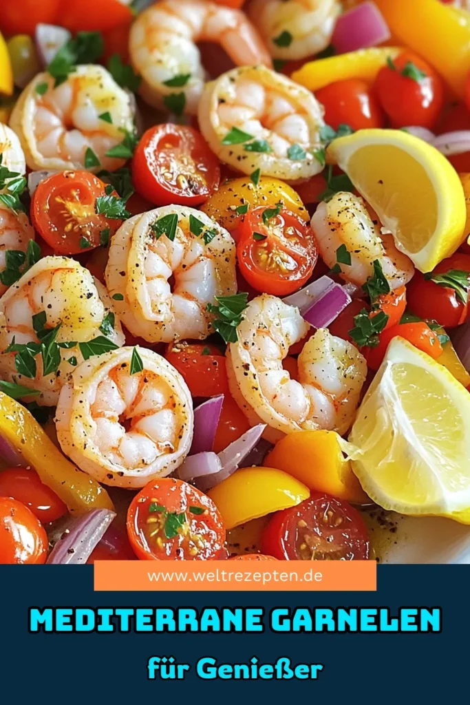 Entdecke die Mediterrane Garnelen Fiesta mit diesem einfachen und köstlichen Rezept! In nur 22 Minuten zauberst du saftige Garnelen, frische Kirschtomaten und knackiges Gemüse, perfekt gewürzt mit Oregano und Paprika. Mit einer leckeren Zitronen-Note serviert, wird dieses Gericht zum Hit bei deinem nächsten Dinner. Klicke jetzt, um das vollständige Rezept zu entdecken und deinen Gaumen zu verwöhnen! #GarnelenRezept #MediterraneKüche #SchnelleGerichte #LeckereRezepte