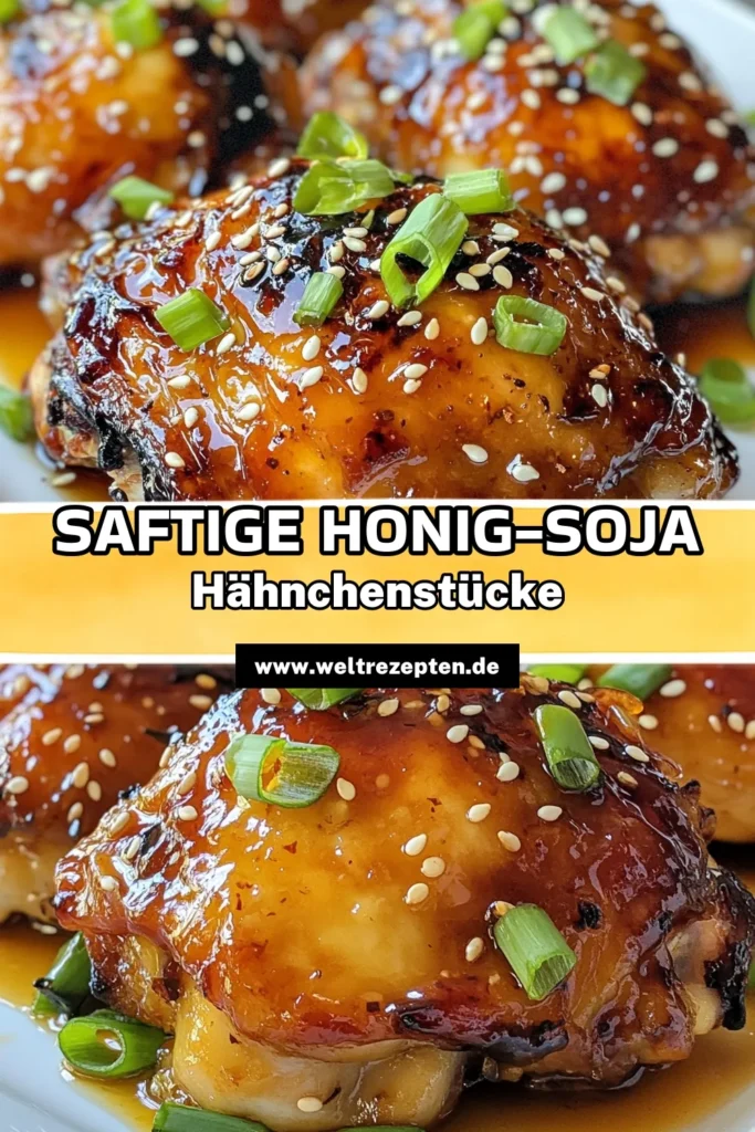 Entdecke dieses köstliche Honig-Soja-Glasierte Hähnchen Rezept! Perfekt für alle, die Hähnchen marinieren und asiatische Hähnchenrezepte lieben. Mit einer einfachen und schnellen Marinade aus Honig und Sojasoße wird dieses Gericht zum Hit auf dem Grill! Ideal für den Sommer und unkomplizierte Grillrezepte. Probiere es aus und verwöhne deine Gäste. Klicke auf „Speichern“ für dieses tolle Rezept! #HonigSojaGlasierteHähnchen #HähnchenMarinieren #EinfachGrillen #AsiatischeRezepte