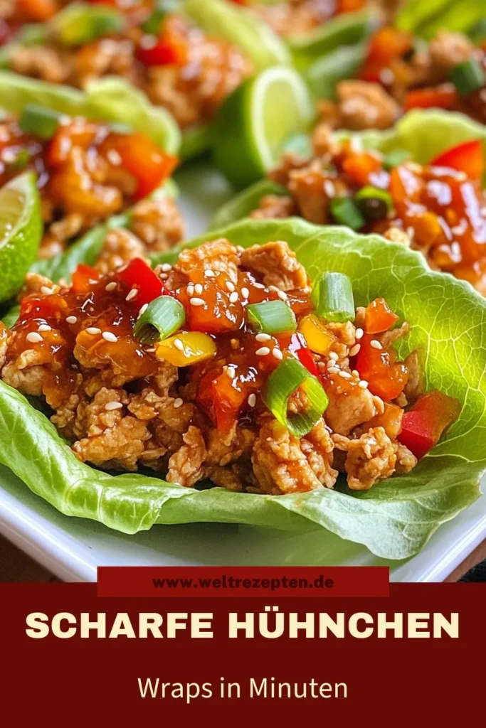 Entdecke das köstliche Rezept für Sriracha-Honig-Hühnchen und verwandle einfache Hühnchen-Lettuce-Wraps in ein asiatisches Geschmackserlebnis! Diese gesunden Hühnchenrezepte sind nicht nur schnell zubereitet, sondern auch perfekt für dein Abendessen. Probiere dieses leckere asiatische Wraps Rezept aus und genieße gesunde und aufregende Aromen. Lass dir diese schnellen Abendessen Ideen nicht entgehen! #SrirachaHonigHühnchen #HühnchenLettuceWraps #gesundeHühnchenrezepte #schnelleAbendessenIdeen