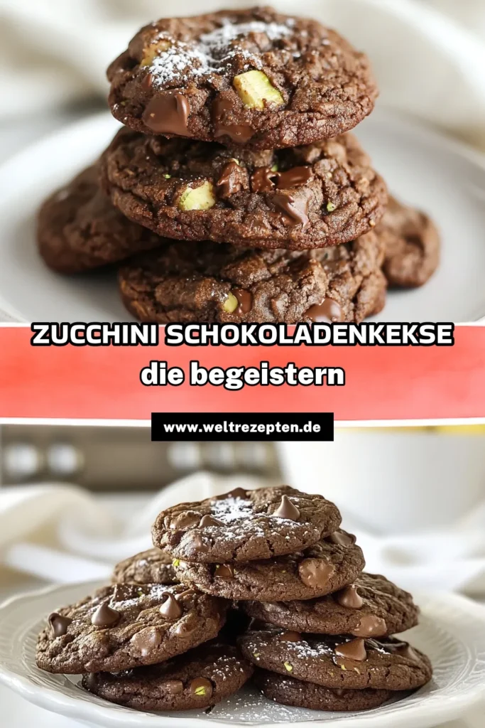 Entdecke das Rezept für köstliche Schokoladen-Zucchini-Kekse, die nicht nur doppelt schokoladig, sondern auch gesund sind! Diese glutenfreien Schokoladenkekse mit Zucchini sind perfekt für alle, die nach einem leichten Snack suchen. Probiere unser einfaches Rezept und genieße die süße Kombination aus Zucchini und Schokolade. Lass dir diese leckeren doppelte Schokoladenkekse nicht entgehen und sichere dir jetzt das Rezept! #SchokoladenZucchiniKekse #DoppelteSchokoladenkekse #GesundeKekseMitZucchini #GlutenfreieSchokoladenkekse