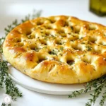 Für eine leckere Knoblauch-Kräuter-Focaccia brauchst du folgende Hauptzutaten: - 4 Tassen Weizenmehl (Type 405) - 2 Teelöffel Trockenhefe - 2 Teelöffel grobes Meersalz - 1 Teelöffel Zucker - 1 ¾ Tassen warmes Wasser (43°C) - ¼ Tasse extra-natives Olivenöl Diese Zutaten sind die Basis für einen tollen Teig. Das Mehl gibt Struktur. Die Hefe sorgt für das Aufgehen. Salz bringt den Geschmack. Zucker hilft der Hefe beim Wachsen. Warmes Wasser aktiviert die Hefe und das Olivenöl macht den Teig geschmeidig. Für den besonderen Geschmack und die perfekte Textur füge diese Zutaten hinzu: - 4 Zehen Knoblauch, fein gehackt - 2 Esslöffel frischer Rosmarin, gehackt - 2 Esslöffel frischer Thymian, gehackt - Flakes Meersalz zum Bestreuen - Frisch gemahlener schwarzer Pfeffer nach Geschmack Der Knoblauch bringt ein starkes Aroma. Rosmarin und Thymian fügen frische Kräuternoten hinzu. Flakes Meersalz sorgt für einen schönen Crunch oben drauf. Frisch gemahlener Pfeffer rundet den Geschmack ab. Die Qualität deiner Zutaten macht einen großen Unterschied. Hochwertiges Mehl gibt die beste Textur. Frische Kräuter bringen einen kräftigen Geschmack. Natives Olivenöl sorgt für gesunde Fette und ein tolles Aroma. Achte darauf, die besten Zutaten zu wählen. Sie machen deine Focaccia nicht nur lecker, sondern auch gesund. Beginne mit der Zubereitung. Du brauchst eine große Schüssel. Vermenge darin 4 Tassen Weizenmehl, 2 Teelöffel Trockenhefe, 2 Teelöffel grobes Meersalz und 1 Teelöffel Zucker. Benutze einen Schneebesen für eine gleichmäßige Mischung. Nun füge langsam 1 ¾ Tassen warmes Wasser und ¼ Tasse Olivenöl hinzu. Rühre mit einem Holzlöffel, bis ein klebriger Teig entsteht. Übertrage den Teig auf eine leicht bemehlte Fläche. Knete ihn 5 bis 7 Minuten lang, bis er glatt und elastisch ist. Gib den Teig in eine große, gefettete Schüssel. Decke ihn mit einem feuchten Tuch ab. Lass ihn an einem warmen Ort etwa 1 Stunde gehen. Der Teig sollte sich verdoppeln. Sobald der Teig aufgegangen ist, drücke ihn leicht ein. Dies entfernt die Luft. Übertrage den Teig auf ein gefettetes Backblech. Dehne ihn mit den Fingern zu einem Rechteck, das etwa 1,5 cm dick ist. In einer kleinen Schüssel vermische 4 fein gehackte Knoblauchzehen, 2 Esslöffel frischen Rosmarin und 2 Esslöffel frischen Thymian. Füge einen Schuss Olivenöl hinzu. Drücke mit den Fingern tiefe Dellen in die Oberfläche des Teigs. Verteile die Knoblauch-Kräuter-Mischung gleichmäßig darauf. Achte darauf, dass die Mischung in die Dellen gelangt. Decke die Focaccia ab und lass sie weitere 30 Minuten gehen. Heize den Ofen auf 220°C vor. Wenn die Focaccia aufgegangen ist, bestreue sie mit grobem Meersalz und frisch gemahlenem schwarzem Pfeffer. Backe die Focaccia 20 bis 25 Minuten lang. Sie ist fertig, wenn sie goldbraun ist und hohl klingt, wenn du darauf klopfst. Nimm das Brot aus dem Ofen und beträufle es noch warm mit etwas mehr Olivenöl. Lass es kurz abkühlen, bevor du es in Stücke schneidest. Serviere es warm mit Olivenöl zum Dippen. Um deine Knoblauch-Kräuter-Focaccia perfekt hinzubekommen, sind hier einige Tipps. - Wasser-Temperatur: Achte darauf, dass das Wasser nicht zu heiß ist. Es sollte etwa 43°C haben. Zu heiß killt die Hefe. - Teig nicht überkneten: Knete den Teig nur so lange, bis er glatt ist. Zu langes Kneten macht ihn zäh. - Gärzeit beachten: Lass den Teig genug Zeit zum Gehen. Er sollte sich verdoppeln, sonst wird das Brot schwer. Eine tolle Kruste macht das Brot besonders. Hier sind einige Techniken: - Dellen machen: Drücke mit deinen Fingern tiefe Dellen in den Teig. So bleibt die Focaccia locker. - Olivenöl verwenden: Beträufle den Teig vor dem Backen mit mehr Olivenöl. Das sorgt für eine goldene, knusprige Kruste. - Backzeit: Backe das Brot bis es hohl klingt, wenn du darauf klopfst. So weißt du, dass es fertig ist. Die Aromen sind das Herzstück der Focaccia. Hier sind meine Tipps: - Frische Kräuter: Nutze frischen Rosmarin und Thymian. Sie geben dem Brot einen tollen Geschmack. - Knoblauch verteilen: Mische den Knoblauch mit den Kräutern gut. So verteilt sich der Geschmack gleichmäßig. - Salz und Pfeffer: Bestreue die Oberfläche mit grobem Meersalz und frisch gemahlenem Pfeffer. Das hebt die Aromen hervor. {{image_4}} Du kannst die Kräuter in der Focaccia ganz nach deinem Geschmack ändern. Statt Rosmarin und Thymian probiere Basilikum oder Oregano. Diese Kräuter bringen neue Aromen. Du kannst auch etwas Chili für einen scharfen Kick hinzufügen. Experimentiere einfach und finde deine Lieblingsmischung. Die Focaccia lässt sich auch gut mit verschiedenen Belägen verfeinern. Füge zum Beispiel getrocknete Tomaten oder Oliven hinzu. Auch Käse, wie Parmesan oder Feta, passt toll. Für eine süßere Note kannst du Honig oder Balsamico-Reduktion verwenden. Diese Zutaten geben der Focaccia eine spannende Note und machen sie noch leckerer. Wenn du glutenfrei backen möchtest, verwende glutenfreies Mehl. Achte darauf, dass die Hefe ebenfalls glutenfrei ist. Für vegane Varianten kannst du das Olivenöl beibehalten, aber keinen Zucker verwenden. Stattdessen nutze Ahornsirup oder Agavendicksaft. So bleibt die Focaccia lecker und passt zu deiner Diät. Um deine Knoblauch-Kräuter-Focaccia frisch zu halten, bewahre sie richtig auf. Lasse das Brot zuerst abkühlen. Wickele es dann in ein sauberes Küchentuch. So bleibt die Kruste knusprig und das Brot weich. Lagere es an einem kühlen, trockenen Ort. Verbinde es nicht mit Plastiktüten. Diese machen das Brot schnell weich. Wenn du die Focaccia länger aufbewahren möchtest, kannst du sie auch im Kühlschrank lagern. Schneide das Brot in Stücke. Lege die Stücke in einen luftdichten Behälter. So bleibt der Geschmack erhalten. Wenn du das Brot für mehr als fünf Tage aufbewahren möchtest, friere es ein. Wickele die Stücke in Frischhaltefolie. Dann in einen Gefrierbeutel legen. So bleibt die Focaccia bis zu drei Monate gut. Um die Focaccia wieder aufzuwärmen, heize deinen Ofen auf 180°C vor. Lege das Brot auf ein Backblech. Decke es leicht mit Aluminiumfolie ab. Backe es für etwa 10-15 Minuten. So wird das Brot warm und die Kruste wird wieder knusprig. Du kannst auch eine Pfanne verwenden. Erhitze die Pfanne ohne Öl und lege die Focaccia hinein. Wende sie nach ein paar Minuten. So bleibt sie lecker und frisch. Die Backzeit für Focaccia beträgt 20 bis 25 Minuten. Der Ofen sollte auf 220°C vorgeheizt werden. Die Focaccia ist fertig, wenn sie goldbraun aussieht und hohl klingt, wenn man darauf klopft. Ja, du kannst frische Kräuter durch getrocknete ersetzen. Verwende jedoch weniger, da getrocknete Kräuter stärker schmecken. Ein Teelöffel getrockneter Kräuter entspricht etwa einem Esslöffel frischer Kräuter. Die besten Zutaten findest du in einem gut sortierten Supermarkt oder auf einem Wochenmarkt. Achte auf frische Kräuter und gutes Olivenöl. Hochwertiges Mehl ist ebenfalls wichtig für den Geschmack und die Textur. Du hast alles Wichtige über Knoblauch-Kräuter-Focaccia gelernt. Die richtigen Zutaten sind entscheidend für den Geschmack und die Textur. Mit einfacher Anleitung hast du jetzt die Schritte zum perfekten Brot. Denk daran, häufige Fehler zu vermeiden und Techniken für die Kruste anzuwenden. Auch Variationen und Lagerung sind wichtig für die Frische. Nutze diese Tipps, um beeindruckende Focaccia zu backen. Viel Spaß beim Ausprobieren und Genießen!