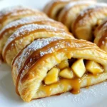 - 1 Dose (227 g) Croissantteig - 2 mittlere Äpfel (Granny Smith oder Honeycrisp), geschält und gewürfelt - 60 g brauner Zucker - 1 Teelöffel Zimt - 60 ml Karamellsauce (plus extra zum Drizzeln) - 15 g Butter, geschmolzen - 1 Ei (für die Eierwäsche) - Puderzucker zum Bestäuben (optional) Achte darauf, frische Äpfel zu wählen. Granny Smith sind sauer, während Honeycrisp süßer sind. Beide passen gut. Brauner Zucker gibt den Röllchen einen tollen Karamellgeschmack. Karamellsauce kannst du im Laden kaufen oder selbst machen. Die Butter sorgt für eine schöne Bräunung. Das Ei hilft, die Röllchen glänzend zu machen. Puderzucker ist optional, aber er macht die Röllchen süßer und schöner. Für eine glutenfreie Version kannst du glutenfreien Croissantteig verwenden. Wenn du vegan bist, ersetze die Butter mit Kokosöl und das Ei mit einer Mischung aus Leinsamen und Wasser. Für die Füllung kannst du auch Birnen oder Pfirsiche ausprobieren. Heize zuerst deinen Ofen auf 190 °C vor. Das ist wichtig, damit die Röllchen gleichmäßig backen. Lege ein Backblech mit Backpapier aus. So kleben die Röllchen nicht fest. Bereite alles vor, um schnell zu arbeiten. Für die Füllung nimm zwei Äpfel. Ich empfehle Granny Smith oder Honeycrisp. Diese Äpfel haben einen tollen Geschmack. Schäle die Äpfel und schneide sie in kleine Stücke. In einer Schüssel vermenge die gewürfelten Äpfel mit 60 g braunem Zucker und 1 Teelöffel Zimt. Rühre alles gut um, bis die Äpfel gleichmäßig bedeckt sind. Füge dann 60 ml Karamellsauce hinzu und mische erneut. Diese Mischung sorgt für einen süßen Geschmack. Rolle jetzt den Croissantteig aus. Teile ihn in Dreiecke. Platziere in die Mitte jedes Dreiecks etwa einen Esslöffel Karamellsauce. Auf die Karamelsauce kommt ein Löffel der Apfelmischung. Klappe die Ränder des Teigs über die Füllung. Rolle den Teig von der breiten Seite zur Spitze auf. Drücke die Ränder fest zusammen. So läuft die Füllung nicht heraus. Bestreiche die Oberseite der Röllchen mit geschmolzener Butter. Verquirle ein Ei und trage es auf die Röllchen auf. Das gibt ihnen eine schöne goldene Farbe. Lege die gefüllten Röllchen auf das Backblech und backe sie 12-15 Minuten lang. Sie sind fertig, wenn sie goldbraun sind. Lass sie nach dem Backen kurz abkühlen. Dann kannst du sie mit zusätzlicher Karamellsauce und Puderzucker verzieren. Um die perfekte Karamellsauce zu machen, beginne mit Zucker. Verwende hellen braunen Zucker für einen tollen Geschmack. Erhitze den Zucker in einem Topf bei mittlerer Hitze. Rühre ständig, bis der Zucker schmilzt und goldbraun wird. Füge dann vorsichtig Sahne hinzu. Achte darauf, dass es spritzen kann. Rühre weiter, bis die Mischung glatt ist. Lass die Sauce abkühlen, bevor du sie verwendest. So wird sie dickflüssiger und besser für deine Röllchen. Um eine gleichmäßige Bräunung zu erreichen, heize deinen Ofen gut vor. Verwende ein Backblech mit Backpapier, damit die Röllchen nicht kleben. Bestreiche die Oberseite der Röllchen mit geschmolzener Butter und Ei. Dies gibt ihnen eine schöne goldene Farbe. Backe die Röllchen immer in der Mitte des Ofens. So werden sie gleichmäßig gebräunt. Halte ein Auge auf die Röllchen, um ein Verbrennen zu vermeiden. Ein häufiger Fehler ist, den Croissantteig zu dick auszurollen. Halte ihn dünn, damit er gut aufgeht. Vermeide es, zu viel Füllung zu verwenden. Zu viel Füllung lässt die Röllchen platzen. Achte darauf, die Ränder gut zu drücken, um sie zu verschließen. Lass die Röllchen nach dem Backen etwas abkühlen. Sie sind heiß und die Füllung kann sehr heiß sein. {{image_4}} Du kannst die Karamell-Apfel-Crescent Rolls mit Nüssen aufpeppen. Nüsse bringen einen tollen Crunch. Dafür kannst du gehackte Walnüsse oder Pekannüsse verwenden. Mische sie einfach mit der Apfelfüllung. So erhältst du eine knackige Textur. Die Kombination aus Äpfeln und Nüssen ist köstlich. Für eine vegane Version nutze pflanzliche Butter. Anstelle von Ei kannst du eine Mischung aus Wasser und Leinsamen verwenden. Das gibt den Röllchen die nötige Feuchtigkeit. Verwende auch eine vegane Karamellsauce. Viele Marken bieten schmackhafte Optionen. Diese Anpassungen machen das Rezept freundlich für alle. Du kannst auch anderes Obst verwenden. Birnen passen gut zu Karamell. Auch Kirschen oder Beeren sind eine tolle Wahl. Mische die Früchte nach deinem Geschmack. Experimentiere mit verschiedenen Kombinationen. So bleibst du kreativ und machst jedes Mal etwas Neues. Um die Karamell-Apfel-Crescent Rolls frisch zu halten, lege sie in einen luftdichten Behälter. Stelle sicher, dass sie vollständig abgekühlt sind, bevor du sie lagerst. So bleibt die Füllung saftig und der Teig knusprig. Wenn du keinen Behälter hast, kannst du sie auch in Frischhaltefolie wickeln. Achte darauf, dass die Röllchen nicht übereinander liegen, um ein Verkleben zu vermeiden. Wenn du die Röllchen wieder aufwärmen möchtest, benutze den Ofen für beste Ergebnisse. Heize den Ofen auf 180 °C (350 °F) vor. Lege die Röllchen auf ein Backblech und erwärme sie für etwa 8-10 Minuten. Dies sorgt dafür, dass der Teig wieder knusprig wird. Du kannst auch die Mikrowelle verwenden, aber der Teig wird weich. Erwärme sie in der Mikrowelle für 20-30 Sekunden, aber genieße sie am besten frisch aus dem Ofen. Die Röllchen halten sich im Kühlschrank etwa 3 Tage. Wenn du sie länger aufbewahren möchtest, friere sie ein. Wickele jede Röllchen einzeln in Frischhaltefolie und lege sie in einen Gefrierbeutel. So bleiben sie bis zu 3 Monate frisch. Zum Auftauen lege sie einfach über Nacht in den Kühlschrank und wärme sie dann wie oben beschrieben auf. Das Backen der Röllchen dauert etwa 12 bis 15 Minuten. Du solltest sie bei 190 °C backen. Behalte sie im Auge, bis sie goldbraun sind. So bekommst du die perfekte knusprige Textur. Die Wartezeit lohnt sich auf jeden Fall, denn der Duft wird fantastisch sein. Ja, du kannst den Croissantteig selbst machen. Es gibt Rezepte, um ihn von Grund auf zuzubereiten. Aber der Kauf von fertigem Teig spart Zeit. Wenn du Zeit hast, probiere es aus! Selbstgemachter Teig hat einen tollen Geschmack und eine tolle Textur. Die besten Apfelsorten sind Granny Smith und Honeycrisp. Granny Smith ist sauer und gibt einen tollen Kontrast zur Süße des Karamells. Honeycrisp hat eine knackige Textur und ist süß. Du kannst auch andere Sorten verwenden, aber diese beiden sind die besten für diesen Genuss! In diesem Artikel haben wir die Zutaten, die Zubereitung und viele Tipps besprochen. Du weißt nun, wie du köstliche Karamell-Apfel-Crescent Rolls machst. Denk daran, die Röllchen richtig zu lagern, damit sie frisch bleiben. Probiere auch die Variationen, um neue Geschmäcker zu entdecken. Mit etwas Übung wirst du ein wahrer Meister in der Küche. Viel Spaß beim Backen und Genießen!