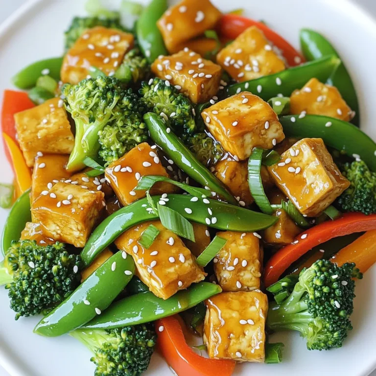 - Tofu und seine Eigenschaften Tofu ist eine großartige Proteinquelle. Er ist mild im Geschmack und kann viel aufnehmen. Fester Tofu eignet sich am besten für dieses Gericht. Nach dem Pressen bleibt er fest und knusprig. - Gemüsevariationen Du kannst viele Gemüsesorten verwenden. Ich empfehle Paprika, Brokkoli und Zuckerschoten. Diese Gemüsesorten bringen Farbe und Crunch. Du kannst auch Karotten oder Bohnen hinzufügen, wenn du magst. - Gewürze und Saucen Die Mischung aus Honig und Sojasauce macht das Gericht besonders lecker. Der Knoblauch gibt einen tollen Geschmack. Rote Pfefferflocken bringen etwas Schärfe. Du kannst die Menge nach deinem Geschmack anpassen. Um das beste Ergebnis zu erzielen, presse zuerst den Tofu. Wickele den Tofu in ein sauberes Küchentuch. Lege ein schweres Objekt darauf. Lasse den Tofu für etwa 15 bis 20 Minuten stehen. So entfernst du die überschüssige Feuchtigkeit. Danach schneide den Tofu in 2,5 cm große Würfel. Diese Größe sorgt dafür, dass der Tofu gleichmäßig brät. In einer kleinen Schüssel mische Honig, Sojasauce und Speisestärke. Rühre gut, bis eine homogene Masse entsteht. Diese Mischung gibt dem Gericht seinen süßen und herzhaften Geschmack. Behalte sie für später bereit. Erhitze das Olivenöl in einer großen Pfanne oder einem Wok bei mittlerer bis hoher Hitze. Füge die gewürfelten Tofu-Stücke hinzu. Brate sie 5 bis 7 Minuten lang, bis sie goldbraun sind. Nimm den Tofu aus der Pfanne und lege ihn beiseite. Gib nun den gehackten Knoblauch in die Pfanne. Brate ihn für etwa 30 Sekunden an. Er wird aromatisch und duftet köstlich. Füge dann die geschnittene Paprika, Brokkoliröschen und Zuckerschoten hinzu. Rühre alles für 4 bis 5 Minuten. Das Gemüse sollte zart, aber noch farbenfroh sein. Jetzt kommt der Tofu zurück in die Pfanne. Gieße die Honig-Soja-Mischung darüber. Rühre gut um, damit alles gleichmäßig bedeckt ist. Lasse das Ganze für 2 bis 3 Minuten köcheln. So kann die Sauce leicht eindicken. Füge rote Pfefferflocken nach Wunsch hinzu. Sie geben dem Gericht eine kleine Schärfe. Von der Hitze nehmen und mit geschnittenen Frühlingszwiebeln und Sesamsamen garnieren. So sieht dein Honig Knoblauch Tofu Pfannengericht nicht nur gut aus, sondern schmeckt auch fantastisch! Um das beste Ergebnis zu erzielen, wählen Sie festen Tofu. Fester Tofu hat eine bessere Textur und hält beim Braten gut zusammen. Pressen Sie den Tofu, um überschüssige Feuchtigkeit zu entfernen. Wickeln Sie ihn in ein sauberes Küchentuch und legen Sie ein schweres Objekt darauf. Lassen Sie ihn für 15 bis 20 Minuten stehen. Danach schneiden Sie den Tofu in gleichmäßige Würfel. Marinieren Sie den Tofu für mehr Geschmack. Eine Mischung aus Sojasauce und etwas Honig eignet sich gut. Lassen Sie ihn mindestens 30 Minuten marinieren, damit die Aromen einziehen. Das Timing ist wichtig beim Kochen von Gemüse. Beginnen Sie mit dem Anbraten des Knoblauchs. Geben Sie ihn für 30 Sekunden in die Pfanne, bis er duftet. Fügen Sie dann das Gemüse hinzu. Paprika, Brokkoli und Zuckerschoten sorgen für Farbe und Crunch. Braten Sie das Gemüse 4 bis 5 Minuten lang an. Es sollte zart, aber noch knackig sein. Achten Sie darauf, die Hitze hoch zu halten. So bleibt das Gemüse leuchtend und frisch. Servieren Sie das Pfannengericht in tiefen Schalen. Eine Portion Reis oder Quinoa passt gut dazu. Garnieren Sie das Gericht mit Frühlingszwiebeln und Sesamsamen. Das macht es noch ansprechender. Für besondere Anlässe können Sie frische Kräuter hinzufügen. Sie sorgen für mehr Farbe und Geschmack. {{image_4}} Ersetzen des Honigs Wenn Sie vegan sind, ersetzen Sie Honig durch Ahornsirup oder Agavendicksaft. Beide Alternativen bieten eine süße Note. Sie sind einfach zu nutzen und schmecken lecker. Andere Proteinquellen Tofu ist toll, aber Sie können auch Tempeh oder Seitan verwenden. Beide bieten viel Protein und Geschmack. Sie sind perfekte Alternativen für eine abwechslungsreiche Ernährung. Experimentieren mit Gewürzen Fügen Sie verschiedene Gewürze hinzu, um neue Geschmäcker zu entdecken. Versuchen Sie Ingwer für eine frische Note oder Kreuzkümmel für Wärme. Chili kann für mehr Schärfe sorgen. Seien Sie kreativ und finden Sie Ihre Lieblingskombination! Verwendung von Gemüse je nach Jahreszeit Nutzen Sie saisonales Gemüse für mehr Frische. Im Frühling sind Spargel und Erbsen großartig. Im Sommer sind Zucchini und Auberginen eine gute Wahl. Im Herbst können Sie Kürbis und Karotten verwenden. Im Winter sind Kohl und Wurzelgemüse ideal. So bleibt Ihr Gericht bunt und nahrhaft. Bewahre die Reste des Honig Knoblauch Tofu Pfannengerichts im Kühlschrank auf. Nutze einen luftdichten Behälter, um die Frische zu erhalten. So bleibt der Geschmack gut. Du kannst das Gericht bis zu drei Tage aufbewahren. Achte darauf, dass es gut abgekühlt ist, bevor du es in den Kühlschrank stellst. Beim Wiedererwärmen hast du zwei gute Optionen: die Mikrowelle oder die Pfanne. In der Mikrowelle geht es schnell. Stelle die Leistung auf mittlere Stufe und decke das Gericht ab, um es gleichmäßig zu erwärmen. In der Pfanne wird der Tofu knusprig. Erhitze etwas Öl und brate das Gericht bei mittlerer Hitze. Rühre es oft um, damit es nicht anbrennt. Wenn du das Gericht länger aufbewahren möchtest, kannst du es einfrieren. Teile die Portionen in luftdichte Gefrierbeutel. So bleibt der Tofu bis zu drei Monate frisch. Zum Auftauen lege das Gefrierfach in den Kühlschrank. So bleibt die Textur erhalten. Vermeide es, das Gericht mehrmals aufzutauen, da dies die Qualität beeinträchtigt. Die Zubereitung dauert etwa 30 Minuten. Die Vorbereitungszeit beträgt 20 Minuten. Das Kochen dauert nur 10 Minuten. In dieser Zeit können Sie alles frisch zubereiten und sofort genießen. Ja, Sie können das Gericht im Voraus zubereiten. Bereiten Sie den Tofu und das Gemüse vor. Lagern Sie alles in einem Behälter im Kühlschrank. Sie können die Honig-Sojasauce auch vorab mischen. Am Tag des Servierens müssen Sie es nur noch anbraten. So sparen Sie Zeit. Ja, der Tofu und das Gemüse sind glutenfrei. Um das Rezept glutenfrei zu machen, verwenden Sie glutenfreie Sojasauce. Diese ist in vielen Geschäften erhältlich. So können Sie den vollen Geschmack genießen, ohne auf Gluten achten zu müssen. Egal, ob du ein schnelles Gericht zubereiten oder etwas Neues ausprobieren möchtest, dieser Honig Knoblauch Tofu ist perfekt. Die Zutaten sind einfach und leicht zu finden. Mit der Schritt-für-Schritt-Anleitung gelingt dir das Pfannengericht mit Leichtigkeit. Du kannst auch kreativ werden und verschiedene Gemüse oder Gewürze nutzen. Denk daran, die Reste gut zu lagern und bei Bedarf wieder aufzuwärmen. Probiere das Rezept aus und entdecke all die Möglichkeiten. Koche mit Freude!