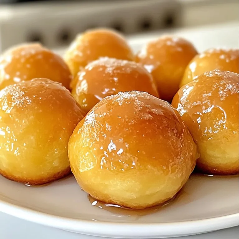 Für die Donutlöcher brauchen Sie nur einige einfache Zutaten: - 1 Tasse Weizenmehl - 1/4 Tasse Kristallzucker - 1 Esslöffel Backpulver - 1/4 Teelöffel Salz - 1/2 Teelöffel gemahlener Zimt - 1/4 Teelöffel Muskatnuss - 1/4 Tasse Milch - 1 großes Ei - 2 Esslöffel ungesalzene Butter, geschmolzen - 1 Teelöffel Vanilleextrakt - Öl zum Frittieren Diese Zutaten geben den Donutlöchern ihre fluffige Textur und den tollen Geschmack. Für die süße Glasur benötigen Sie: - 1/2 Tasse Puderzucker - 2 Esslöffel reiner Ahornsirup - 1 Esslöffel Milch (nach Bedarf anpassen für die Konsistenz) Die Glasur ist der Star dieses Rezepts. Sie macht die Donutlöcher besonders lecker. Wenn Sie einige Zutaten nicht haben, gibt es Alternativen: - Ersetzen Sie Weizenmehl durch Dinkelmehl für einen nussigen Geschmack. - Verwenden Sie Honig anstelle von Zucker für eine andere Süße. - Sie können Pflanzenmilch statt Kuhmilch nutzen. Diese Alternativen helfen, das Rezept an Ihre Vorlieben anzupassen. Experimentieren macht Spaß und kann zu neuen Geschmackserlebnissen führen. {{ingredient_image_2}} Zuerst sammeln wir alle Zutaten. Das sind: - 1 Tasse Weizenmehl - 1/4 Tasse Kristallzucker - 1 Esslöffel Backpulver - 1/4 Teelöffel Salz - 1/2 Teelöffel gemahlener Zimt - 1/4 Teelöffel Muskatnuss - 1/4 Tasse Milch - 1 großes Ei - 2 Esslöffel ungesalzene Butter, geschmolzen - 1 Teelöffel Vanilleextrakt - Öl zum Frittieren Stellen Sie sicher, dass alles bereit ist. Messen Sie die Zutaten genau ab. So wird Ihr Teig perfekt. In einer großen Schüssel mischen Sie die trockenen Zutaten. Geben Sie das Mehl, den Zucker, das Backpulver, Salz, Zimt und Muskatnuss hinein. Rühren Sie alles gut um, bis es gleichmäßig verteilt ist. In einer separaten Schüssel mischen Sie die feuchten Zutaten. Gießen Sie die Milch, das Ei, die geschmolzene Butter und den Vanilleextrakt hinein. Rühren Sie alles glatt. Jetzt gießen Sie die feuchten Zutaten in die trockenen. Verwenden Sie einen Löffel, um alles sanft zu vermischen. Rühren Sie nicht zu stark. Kleine Klümpchen sind in Ordnung. Erhitzen Sie das Öl in einem tiefen Topf oder einer Fritteuse. Die Temperatur sollte etwa 175 °C (350 °F) betragen. Stellen Sie sicher, dass genug Öl vorhanden ist, um die Donutlöcher ganz zu bedecken. Verwenden Sie einen kleinen Eiscremeportionierer oder einen Löffel. Geben Sie runde Esslöffel vom Teig in das heiße Öl. Frittieren Sie in kleinen Mengen, etwa 3-4 Donutlöcher gleichzeitig. Frittieren Sie die Donutlöcher etwa 2-3 Minuten pro Seite. Sie sollten goldbraun sein. Nehmen Sie die Donutlöcher mit einem Schaumlöffel heraus. Legen Sie sie auf einen Teller mit Küchenpapier, um das überschüssige Öl abzutropfen. Für die Glasur mischen Sie Puderzucker, Ahornsirup und Milch in einer kleinen Schüssel. Rühren Sie alles, bis die Mischung glatt ist. Falls die Glasur zu dick ist, fügen Sie nach und nach mehr Milch hinzu. Lassen Sie die Donutlöcher leicht abkühlen. Tauchen Sie sie in die Ahorn-Glasur. Lassen Sie die überschüssige Glasur abtropfen. Legen Sie die glasierten Donutlöcher auf ein Drahtgitter. Lassen Sie sie einige Minuten ruhen, bevor Sie sie genießen. Um die besten Donutlöcher zu frittieren, ist die Öltemperatur wichtig. Heiz das Öl auf etwa 175 °C. Ein Küchenthermometer hilft dir, die Temperatur genau zu messen. Wenn das Öl zu kalt ist, saugen die Donutlöcher zu viel Öl auf. Ist es zu heiß, verbrennen sie außen und bleiben innen roh. Frittiere immer nur kleine Mengen. So bleibt die Temperatur stabil. Die Glasur ist das Herzstück dieser Donutlöcher. Achte darauf, dass sie glatt und dickflüssig ist. Beginne mit der Mischung aus Puderzucker, Ahornsirup und Milch. Füge die Milch langsam hinzu, bis die gewünschte Konsistenz erreicht ist. Ist die Glasur zu dick? Füge einen Teelöffel Milch hinzu. Bei zu dünner Glasur, einfach mehr Puderzucker einrühren. Ein häufiger Fehler ist das Übermischen des Teigs. Du willst kleine Klümpchen, die sorgen für fluffige Donutlöcher. Achte auch darauf, die Donutlöcher nicht zu lange zu frittieren. Überprüfe sie nach 2-3 Minuten. Lass sie auf Küchenpapier abtropfen, um überschüssiges Öl zu entfernen. So bleiben sie leicht und lecker. Pro Tipps Mehl sieben: Durch das Sieben des Mehls wird das Mehl luftiger und sorgt für eine leichtere Textur der Donutlöcher. Öltemperatur prüfen: Verwenden Sie ein Küchenthermometer, um sicherzustellen, dass das Öl die richtige Temperatur hat, um ein gleichmäßiges Frittieren zu gewährleisten. Küchenpapier verwenden: Legen Sie die frittierten Donutlöcher auf Küchenpapier, um überschüssiges Öl zu entfernen und sie knusprig zu halten. Glasur anpassen: Falls die Glasur zu dick ist, fügen Sie schrittweise Milch hinzu, um die perfekte Konsistenz zu erreichen, die gut an den Donutlöchern haftet. {{image_4}} Die Möglichkeiten für Variationen deiner Ahornsirup-glasierten Donutlöcher sind endlos. Hier sind einige Ideen, um dein Rezept aufregender zu gestalten. Füge eine schokoladige Note hinzu. Schmelze dunkle Schokolade und tauche die Donutlöcher darin. Die Schokolade macht sie dekadent und lecker. Du kannst die Schokolade auch mit etwas Sahne mischen, um sie cremiger zu machen. Diese Variante ist perfekt für Schokoladenliebhaber. Für eine herzhafte Variante mische Zimt und Zucker zusammen. Nach dem Frittieren tauche die Donutlöcher in die Mischung. Diese einfache Technik bringt den warmen Geschmack der Gewürze hervor. Es ist eine tolle Option für kalte Tage oder festliche Anlässe. Verleihe deinen Donutlöchern einen zusätzlichen Crunch. Streue gehackte Nüsse oder bunte Sprinkles auf die Glasur, solange sie noch feucht ist. Mandeln oder Walnüsse passen gut. Sprinkles bringen Farbe und Spaß für Kinder und Partys. Diese Variationen machen deine Donutlöcher einzigartig und anpassbar. Lass deiner Kreativität freien Lauf! Ahornsirup-glasierte Donutlöcher bleiben am besten frisch, wenn Sie sie richtig lagern. Lassen Sie die Donutlöcher zuerst auf einem Drahtgitter abkühlen. Dann legen Sie sie in einen luftdichten Behälter. So bleiben sie weich und lecker. Lagern Sie sie bei Raumtemperatur. Vermeiden Sie das Kühlschranklager, da die Donutlöcher dort schnell trocken werden. Um die Frische zu erhalten, essen Sie die Donutlöcher innerhalb von zwei Tagen. Wenn Sie sie länger aufbewahren möchten, können Sie sie auch einfrieren. Das Einfrieren ist eine gute Option, um den köstlichen Geschmack länger zu bewahren. Sie können die Donutlöcher auch in einer Schicht auf einem Blech einfrieren. Sobald sie fest sind, legen Sie sie in einen Gefrierbeutel. Um Donutlöcher einzufrieren, folgen Sie diesen Schritten: - Lassen Sie die Donutlöcher vollständig abkühlen. - Legen Sie sie in einen Gefrierbeutel oder Behälter. - Drücken Sie die Luft heraus und verschließen Sie den Beutel. - Beschriften Sie den Beutel mit dem Datum. Zum Auftauen legen Sie die Donutlöcher einfach für etwa eine Stunde bei Raumtemperatur auf einen Teller. Sie können sie auch kurz in der Mikrowelle erwärmen. So schmecken sie fast wie frisch zubereitet! Ahornsirup-Glasierte Donutlöcher halten sich etwa 2 bis 3 Tage bei Zimmertemperatur. Lagern Sie sie in einem luftdichten Behälter. So bleiben sie frisch und lecker. Wenn Sie sie länger aufbewahren möchten, können Sie sie auch einfrieren. Vor dem Servieren einfach aufwärmen. Ja, Sie können die Donutlöcher im Ofen backen. Heizen Sie den Ofen auf 180 °C vor. Füllen Sie die Muffinförmchen mit dem Teig. Backen Sie sie etwa 10 bis 12 Minuten. Die Donutlöcher werden nicht so knusprig wie beim Frittieren, schmecken aber trotzdem gut. Die besten Donutlöcher finden Sie in lokalen Bäckereien oder Cafés. Viele Bäckereien bieten frische, hausgemachte Optionen. Schauen Sie nach Bewertungen online oder fragen Sie Freunde nach Empfehlungen. Auch große Supermärkte haben oft gute Donutlöcher im Angebot. Ein guter Ersatz für Ahornsirup ist Honig oder Agavendicksaft. Beide bieten einen süßen Geschmack. Sie können auch Zuckersirup verwenden, aber der Geschmack wird etwas anders sein. Passen Sie die Menge an, um den gewünschten Süßegrad zu erreichen. Ahornsirup-glasierte Donutlöcher sind einfach und lecker. Wir haben die wichtigsten Zutaten, die Zubereitung und Tipps besprochen. Du hast erfahren, wie man sie perfekt frittierst und lagert. Variationen wie Schokoladen-Glasur und Gewürzdonutlöcher bringen neuen Geschmack. Denke daran, frische Zutaten zu verwenden und häufige Fehler zu vermeiden. So kannst du köstliche Donutlöcher genießen. Experimentiere mit verschiedenen Zutaten und finde deinen Favoriten. Mach deine Küche zur Donut-Werkstatt!