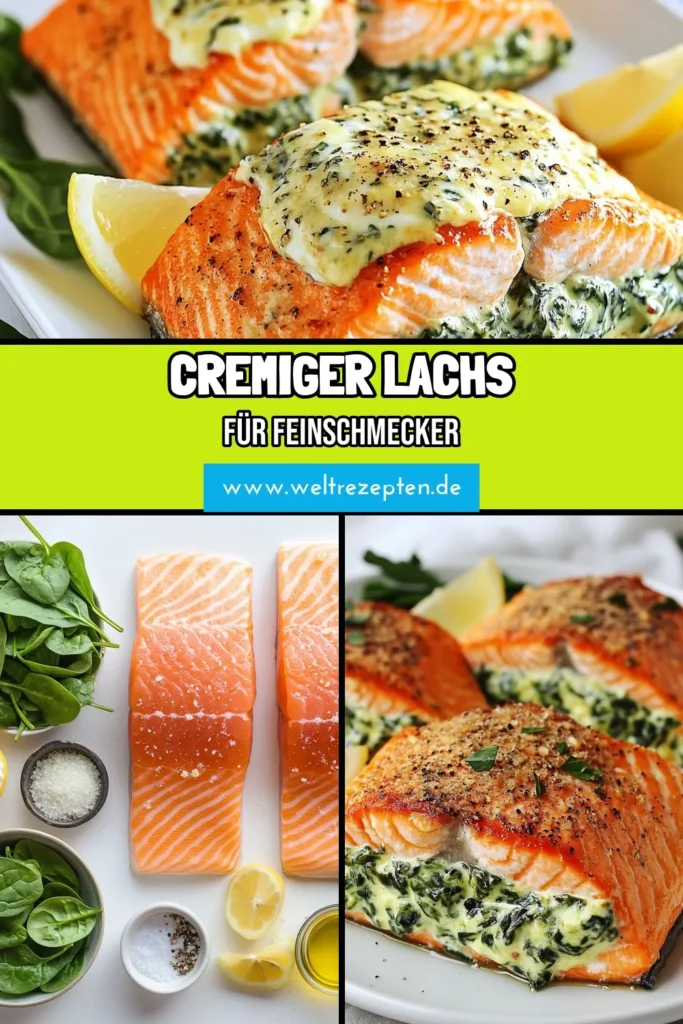 Entdecken Sie unser köstliches Rezept für cremig gefüllten Lachs! Diese Lachsfilets mit Spinat und Knoblauch sind nicht nur einfach zuzubereiten, sondern auch gesund und voller Geschmack. Mit gesunden Lachsrezepten wie diesem wird Ihr Abendessen ein Hit! Genießen Sie Lachs mit Knoblauch und Zitrone für ein unvergleichliches Aroma. Probieren Sie es heute aus und sichern Sie sich zahlreiche Komplimente! #GefüllteLachsfilets #LachsMitSpinat #GesundeLachsrezepte #LachsMitKnoblauchUndZitrone