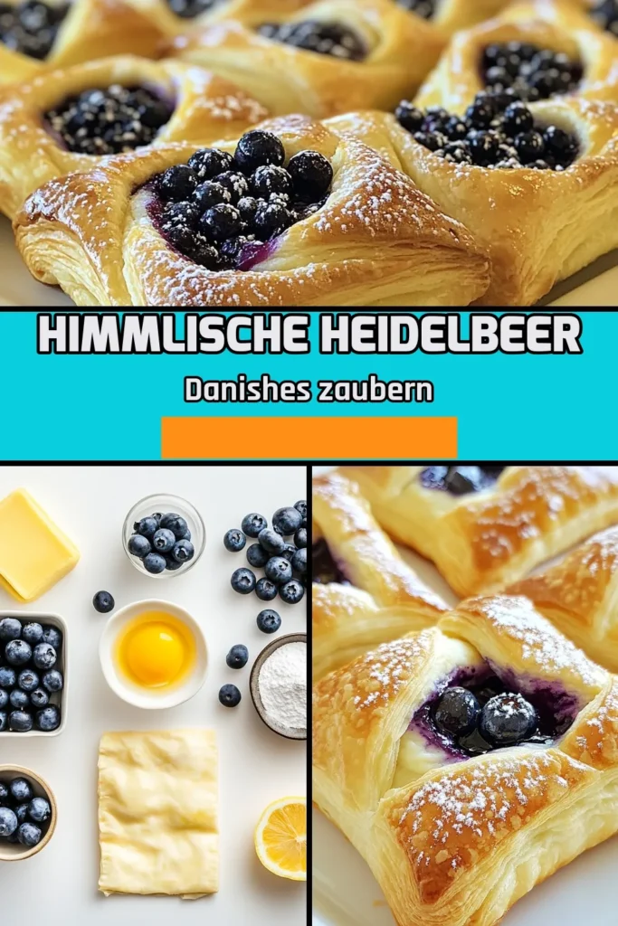 Entdecken Sie das perfekte Rezept für ein süßes Frühstücksgebäck mit diesem einfachen Heidelbeer Blätterteig! Diese Frischkäse Danish Rezept begeistert mit saftigen Blaubeer Gebäck, das einfach zuzubereiten ist. Verleihen Sie Ihrem Morgen eine besondere Note mit heißen, frisch gebackenen Danishes, die jeder lieben wird. Perfekt für jede Gelegenheit! Lassen Sie sich dieses tolle Rezept nicht entgehen und speichern Sie es jetzt! #HeidelbeerBlätterteig #FrischkäseDanishRezept #BlaubeerGebäck #einfachesDanishRezept