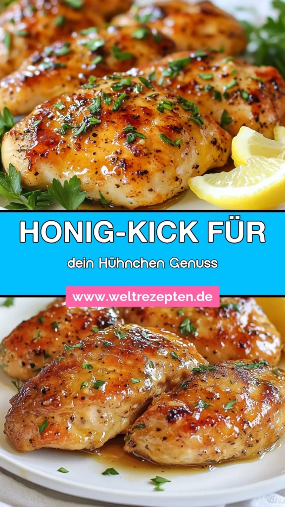 Entdecken Sie unser einfaches und gesundes Hühnchenrezept: Honig-Dijon-Hühnchen! Diese marinierte Hähnchenbrust mit Honig-Senf ist perfekt für ein schnelles Abendessen. Mit nur wenigen Zutaten und einer köstlichen Marinade wird das Hühnchen saftig und voller Geschmack. Probieren Sie es aus und verwandeln Sie Ihre Mahlzeiten! Speichern Sie dieses Rezept und teilen Sie es mit Freunden! #HonigDijonHühnchen #HähnchenbrustMitHonigSenf #EinfacheHühnchenrezepte #GesundesHühnchenrezept