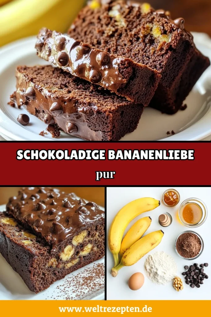Entdecke das perfekte Rezept für Schokoladen Erdnussbutter Bananenbrot! Dieses gesunde Bananenbrot ist einfach und köstlich, ideal für jeden Anlass. Mit reifen Bananen, cremiger Erdnussbutter und zartschmelzenden Schokoladenstückchen ist dieses Erdnussbutter Schokoladenbrot ein Genuss, den du nicht verpassen solltest. Probiere unser einfaches Bananenbrot Rezept aus und teile deine Ergebnisse! #Bananenbrot #Erdnussbutter #Schokoladenbrot #einfacheBackrezepte