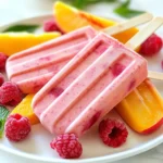Für diese leckeren Popsicles brauchen Sie nur einige frische Zutaten. Hier ist die Liste: - 2 reife Pfirsiche, entsteint und gewürfelt - 1 Tasse frische Himbeeren - 1/4 Tasse Honig oder Agavendicksaft - 1 Tasse griechischer Joghurt oder Kokosjoghurt - 1/2 Tasse Wasser oder Kokoswasser - Saft von 1 Zitrone - Eine Prise Salz Die Pfirsiche bringen eine süße Basis, während die Himbeeren einen fruchtigen Kick geben. Der Joghurt sorgt für eine cremige Textur. Wenn Sie keine Lust auf Honig haben, probieren Sie Agavendicksaft. Er ist auch süß und gut löslich. Für eine zuckerfreie Option können Sie auch Stevia nutzen. Dies ist ideal für eine kalorienarme Variante. Passen Sie die Menge der Süße nach Ihrem Geschmack an. Der Joghurt gibt den Popsicles eine schöne Konsistenz. Griechischer Joghurt ist dick und proteinreich. Er macht die Popsicles cremig. Kokosjoghurt ist vegan und hat einen tollen Geschmack. Er bringt einen Hauch von tropischem Flair. Wählen Sie, was Ihnen besser gefällt. {{ingredient_image_2}} Zuerst musst du die Früchte vorbereiten. Nimm zwei reife Pfirsiche und schneide sie in kleine Würfel. Entferne die Kerne. Dann wasche eine Tasse frische Himbeeren. Diese Mischung bringt tolle Farben und Geschmäcker in deine Popsicles. Jetzt ist es Zeit, alles zu mixen. Gib die Pfirsichwürfel, Himbeeren, 1/4 Tasse Honig oder Agavendicksaft, 1 Tasse Joghurt und 1/2 Tasse Wasser in einen Mixer. Vergiss nicht den Saft von einer Zitrone und eine Prise Salz. Mixe die Zutaten bei hoher Geschwindigkeit, bis alles schön glatt ist. Wenn du magst, lass ein paar kleine Fruchtstücke drin. So schmecken die Popsicles noch fruchtiger. Nachdem du die Mischung gemacht hast, gieße sie in die Popsicle-Formen. Fülle die Formen bis zum Rand, aber lass etwas Platz. Die Mischung dehnt sich beim Gefrieren aus. Setze die Popsicle-Stäbe in die Formen. Stelle die Formen in den Gefrierschrank. Lass die Popsicles dort mindestens 4 bis 6 Stunden gefrieren. Wenn sie fest sind, halte die Formen kurz unter warmes Wasser. So lassen sich die Popsicles leicht herausziehen. Jetzt sind sie bereit zum Genießen! Wählen Sie den Süßstoff, der zu Ihrem Geschmack passt. Honig gibt einen reichen, blumigen Geschmack. Agavendicksaft ist milder und flüssiger. Beginnen Sie mit der empfohlenen Menge. Probieren Sie die Mischung dann aus. Fügen Sie mehr Süßstoff hinzu, wenn es nötig ist. Denken Sie daran, die Süße kann sich beim Gefrieren leicht ändern. Möchten Sie etwas Biss in Ihren Popsicles? Mixen Sie die Früchte nur kurz. So bleiben kleine Stücke der Pfirsiche und Himbeeren erhalten. Diese Stücke geben den Popsicles eine interessante Textur. Wenn Sie eine glatte Mischung wollen, mixen Sie länger. Die Entscheidung liegt ganz bei Ihnen! Achten Sie darauf, die Popsicle-Formen nicht zu voll zu machen. Lassen Sie einen kleinen Platz oben, damit die Mischung beim Gefrieren Platz hat. Warten Sie mindestens vier bis sechs Stunden, bis sie fest sind. Wenn Sie sie herausnehmen, halten Sie die Formen kurz unter warmes Wasser. Das hilft, sie leichter zu lösen. So genießen Sie schnell Ihren fruchtigen Genuss! Pro Tipps Pürierte Struktur: Wenn Sie eine stückige Popsicle-Textur bevorzugen, können Sie die Früchte nur grob pürieren, sodass kleine Stücke sichtbar bleiben. Variationen: Experimentieren Sie mit verschiedenen Obstsorten, wie Erdbeeren oder Ananas, um abwechslungsreiche Geschmacksrichtungen zu kreieren. Gesunde Alternativen: Verwenden Sie griechischen Joghurt mit niedrigem Fettgehalt oder pflanzliche Joghurts für eine gesündere Option. Präsentation: Servieren Sie die Popsicles auf einem Holzbrett oder mit zusätzlichen frischen Früchten für eine ansprechende Optik. {{image_4}} Die Kombination aus Pfirsichen und Himbeeren ist einfach perfekt. Pfirsiche bringen Süße, während Himbeeren eine fruchtige Säure hinzufügen. Diese Mischung ist frisch und lecker. Du kannst die Menge der Früchte nach deinem Geschmack anpassen. Wenn du mehr Himbeeren nimmst, wird der Geschmack würziger. Du kannst auch andere Früchte hinzufügen. Erdbeeren, Mangos oder sogar Kiwi passen gut. Diese Früchte bringen neue Farben und Aromen. Wenn du eine exotische Note willst, probiere Ananas. Die Kombination aus Pfirsichen und Ananas ist ein wahrer Genuss. Du kannst die Früchte einfach nach Belieben mischen. Für vegane Popsicles kannst du den griechischen Joghurt durch Kokosjoghurt ersetzen. Auch Honig kannst du weglassen. Nutze stattdessen Agavendicksaft oder Ahornsirup. Diese Süßungsmittel sind pflanzlich und lecker. So bleibt der Geschmack frisch und leicht. Vegane Popsicles sind ebenso erfrischend und machen Spaß. Um Ihre Pfirsich-Himbeer-Popsicles frisch zu halten, legen Sie sie in einen luftdichten Behälter. Sie können auch Frischhaltefolie um die Formen wickeln. So vermeiden Sie Gefrierbrand. Stellen Sie sicher, dass die Popsicles gut abgedeckt sind, wenn sie im Gefrierfach sind. Selbstgemachte Popsicles halten sich im Gefrierfach etwa 4 bis 6 Wochen. Nach dieser Zeit können sie an Geschmack verlieren. Achten Sie darauf, das Datum zu notieren, wenn Sie die Popsicles machen. So behalten Sie den Überblick. Wenn Sie einige Popsicles nicht sofort essen, können Sie sie problemlos wieder einfrieren. Stellen Sie sicher, dass sie fest gefroren sind, bevor Sie sie in einen Behälter umfüllen. Wenn Sie die Popsicles wieder auftauen, lassen Sie sie nicht zu lange bei Raumtemperatur stehen. Dies hilft, die Textur und den Geschmack zu bewahren. Selbstgemachte Popsicles halten sich bis zu drei Monate im Gefrierfach. Wenn Sie sie gut verpacken, bleiben sie frisch. Nutzen Sie luftdichte Behälter oder gefriergeeignete Tüten. So vermeiden Sie Gefrierbrand und erhalten den besten Geschmack. Ja, gefrorene Früchte sind eine tolle Option! Sie sind praktisch und haben oft einen intensiven Geschmack. Verwenden Sie sie direkt aus dem Gefrierfach. Lassen Sie sie jedoch kurz antauen, damit der Mixer sie leichter zerkleinern kann. Das macht die Zubereitung schnell und einfach. Es gibt viele leckere Kombinationen! Hier sind einige Ideen: - Erdbeeren und Mango für einen tropischen Geschmack. - Blaubeeren und Kiwi für eine frische Note. - Wassermelone und Minze für eine erfrischende Sommeroption. Experimentieren Sie mit verschiedenen Früchten, um Ihre Lieblingsmischung zu finden. Pfirsich-Himbeer-Popsicles sind einfach zu machen und lecker. Wir haben die besten Zutaten, Schritte und Tipps besprochen. Sie können mit verschiedenen Früchten und Yoghurts spielen. Denken Sie daran, die Popsicles richtig zu lagern, damit sie frisch bleiben. Bei Fragen, wie lange sie halten oder welche Variationen möglich sind, haben Sie jetzt Antworten. Genießen Sie die Erfrischung dieser kalten Leckerei und probieren Sie verschiedene Kombinationen aus. Viel Spaß beim Experimentieren und Teilen Ihrer Kreationen!