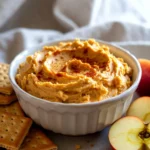 - 1 Tasse Frischkäse, weich (Raumtemperatur) - 1 Tasse Kürbispüree aus der Dose - 1/2 Tasse Puderzucker - 1 Teelöffel Vanilleextrakt - 1 Teelöffel Kürbiskuchengewürz - 1/4 Teelöffel Salz - 1/2 Tasse Schlagsahne - Graham Cracker, Apfelscheiben oder Vanillewaffeln zum Eintunken Frische Zutaten bringen oft mehr Geschmack. Frischkäse sollte weich sein, damit er gut vermengt wird. Ich empfehle, frisches Kürbispüree zu verwenden, wenn du es hast. So bekommst du einen intensiveren Kürbisgeschmack. Eingelegtes Kürbispüree ist jedoch praktisch und schmeckt gut. Die Qualität der Zutaten beeinflusst den Geschmack stark. Verwende hochwertigen Frischkäse für eine cremige Textur. Achte bei Puderzucker darauf, dass er fein ist. Das gibt dem Dip eine glatte Konsistenz. Das Kürbiskuchengewürz sollte frisch sein, um das volle Aroma zu entfalten. Wenn du gute Zutaten wählst, wird dein Dip noch besser schmecken. {{ingredient_image_2}} Zuerst brauchst du alle Zutaten. Hier ist, was du benötigst: - 1 Tasse Frischkäse, weich (Raumtemperatur) - 1 Tasse Kürbispüree aus der Dose - 1/2 Tasse Puderzucker - 1 Teelöffel Vanilleextrakt - 1 Teelöffel Kürbiskuchengewürz - 1/4 Teelöffel Salz - 1/2 Tasse Schlagsahne - Graham Cracker, Apfelscheiben oder Vanillewaffeln zum Eintunken Lege alles bereit, damit du schnell arbeiten kannst. Beginne mit einer großen Rührschüssel. Gib den weichen Frischkäse und das Kürbispüree hinein. Mische diese beiden Zutaten gut. Ich benutze einen elektrischen Handmixer. Schlage die Mischung auf mittlerer Stufe. Du möchtest eine glatte und cremige Textur. Jetzt füge den Puderzucker, Vanilleextrakt, Kürbiskuchengewürz und das Salz hinzu. Mixe alles erneut, bis es gut vermischt ist. Die Mischung sollte jetzt sehr cremig sein. Nimm die Schlagsahne und hebe sie vorsichtig unter. Das gibt dem Dip eine leichte und luftige Textur. Sei vorsichtig, damit die Luft nicht entweicht. Jetzt ist es Zeit, den Dip in eine schöne Schüssel umzufüllen. Streiche die Oberfläche glatt. Du kannst etwas zusätzliches Kürbiskuchengewürz darüber streuen, um es hübsch zu machen. Serviere den Dip sofort. Ich empfehle, ihn mit Graham Crackern, Apfelscheiben oder Vanillewaffeln zu genießen. Diese Dippers sind perfekt, um den cremigen Dip aufzunehmen. Stelle verschiedene Dippers kunstvoll rundherum. So sieht es einladend aus und macht den Genuss noch schöner. Die Konsistenz deines Kürbis-Cheesecake-Dips ist wichtig. Du willst, dass er cremig und leicht ist. Wenn er zu dick ist, füge etwas mehr Schlagsahne hinzu. Ist er zu dünn, kannst du mehr Frischkäse verwenden. Mische die Zutaten gut, bis sie gleichmäßig sind. So erhältst du die perfekte Textur. Die Süße ist entscheidend für den Geschmack. Verwende Puderzucker, um die Süße schnell zu erreichen. Beginne mit der angegebenen Menge und probiere den Dip. Wenn du mehr Süße willst, füge nach Geschmack mehr Puderzucker hinzu. Dies gibt dir die Kontrolle über den Endgeschmack. Wenn du Reste hast, lagere sie in einem luftdichten Behälter. Im Kühlschrank halten sie sich etwa drei Tage. Du kannst den Dip auch auf Cracker oder in Joghurt verwenden. Sei kreativ! So verschwendest du nichts und genießt den Dip länger. Pro Tipps Frischkäse richtig vorbereiten: Stelle sicher, dass der Frischkäse auf Raumtemperatur ist, um eine glatte und cremige Konsistenz zu erreichen. Kürbispüree wählen: Verwende hochwertiges, ungesüßtes Kürbispüree aus der Dose für den besten Geschmack und die beste Textur. Schlagsahne perfekt schlagen: Schlage die Schlagsahne, bis sie weiche Spitzen bildet, um die Luftigkeit des Dips zu bewahren. Garnierungsideen: Verwende zusätzliches Kürbiskuchengewürz oder Karamellsauce als Garnierung, um dem Dip ein besonderes Finish zu verleihen. {{image_4}} Wenn du nach einer gesünderen Option suchst, probiere griechischen Joghurt. Dieser Joghurt hat weniger Zucker und mehr Eiweiß. Er macht den Dip cremig und lecker. Du kannst die gleiche Menge Joghurt verwenden wie Frischkäse. Der Geschmack ändert sich leicht, bleibt aber köstlich. Du kannst auch verschiedene Geschmäcker ausprobieren. Füge zum Beispiel Schokoladenkeks-Stückchen hinzu. Diese kleine Veränderung macht den Dip noch aufregender. Du kannst auch andere Kekse verwenden, wie z.B. Oreo. Mixe sie einfach in die Kürbiscreme. So erhältst du einen tollen Schokoladengeschmack. Für die Feiertage kannst du den Dip anpassen. Füge Weihnachtsgewürz hinzu, wie Zimt oder Muskatnuss. Diese Gewürze geben dem Dip einen warmen, festlichen Geschmack. Du kannst auch etwas Ahornsirup für zusätzliche Süße einmischen. So wird dein Dip perfekt für die Saison. Um den Kürbis-Cheesecake-Dip frisch zu halten, lege ihn in einen luftdichten Behälter. So bleibt die Creme lecker und weich. Der Dip kann bis zu fünf Tage im Kühlschrank gelagert werden. Stelle sicher, dass du ihn gut abdeckst, um Gerüche von anderen Lebensmitteln zu vermeiden. Vor dem Servieren kannst du ihn kurz umrühren, um die Konsistenz wiederherzustellen. Ja, du kannst den Dip auch einfrieren. Fülle ihn in einen gefrierfesten Behälter und lasse etwas Platz für die Ausdehnung. Der Dip bleibt bis zu drei Monate frisch im Gefrierfach. Um ihn wieder aufzutauen, lege ihn einfach über Nacht in den Kühlschrank. Rühre ihn gut durch, bevor du ihn servierst. Wenn du Reste hast, kannst du kreativ sein. Verwende den Dip als Füllung für Pfannkuchen oder als Topping für Joghurt. Der Geschmack bleibt toll, solange du ihn richtig lagerst. Achte darauf, dass der Dip keine Veränderungen in Farbe oder Geruch zeigt. Wenn das passiert, wirf ihn weg. Frische Zutaten sind der Schlüssel zu einem großartigen Geschmack. Ja, du kannst frischen Kürbis verwenden. Koche den Kürbis zuerst. Danach püriere ihn gut. Achte darauf, dass das Püree nicht zu wässrig ist. Sonst wird der Dip dünner. Dosen-Kürbispüree hat eine gleichmäßige Textur. Das macht die Zubereitung einfacher. Der Dip hält sich im Kühlschrank bis zu fünf Tage. Du kannst ihn einen Tag vorher zubereiten. Lagere ihn in einem luftdichten Behälter. So bleibt er frisch und lecker. Vor dem Servieren, rühre ihn kurz durch, um die Konsistenz zu verbessern. Zu diesem Dip passen viele Dippers. Hier sind einige gute Optionen: - Graham Cracker - Apfelscheiben - Vanillewaffeln - Zimt-Chips Diese Dippers bringen Abwechslung. Sie harmonieren wunderbar mit dem süßen und cremigen Dip. Zusammenfassend haben wir gesehen, dass gute Zutaten den entscheidenden Unterschied machen. Der richtige Kürbis und die Auswahl der Süße sind wichtig. Die Schritt-für-Schritt-Anleitung zeigt, dass die Zubereitung einfach ist. Tipps helfen, die perfekte Konsistenz zu finden. Variationen bringen Abwechslung in Ihren Dip. Denken Sie daran, Reste gut zu lagern oder kreativ zu verwenden. Experimentieren Sie gerne, um Ihren eigenen Lieblingsgeschmack zu finden. Viel Spaß beim Zubereiten und Genießen Ihres Kürbis-Cheesecake-Dips!