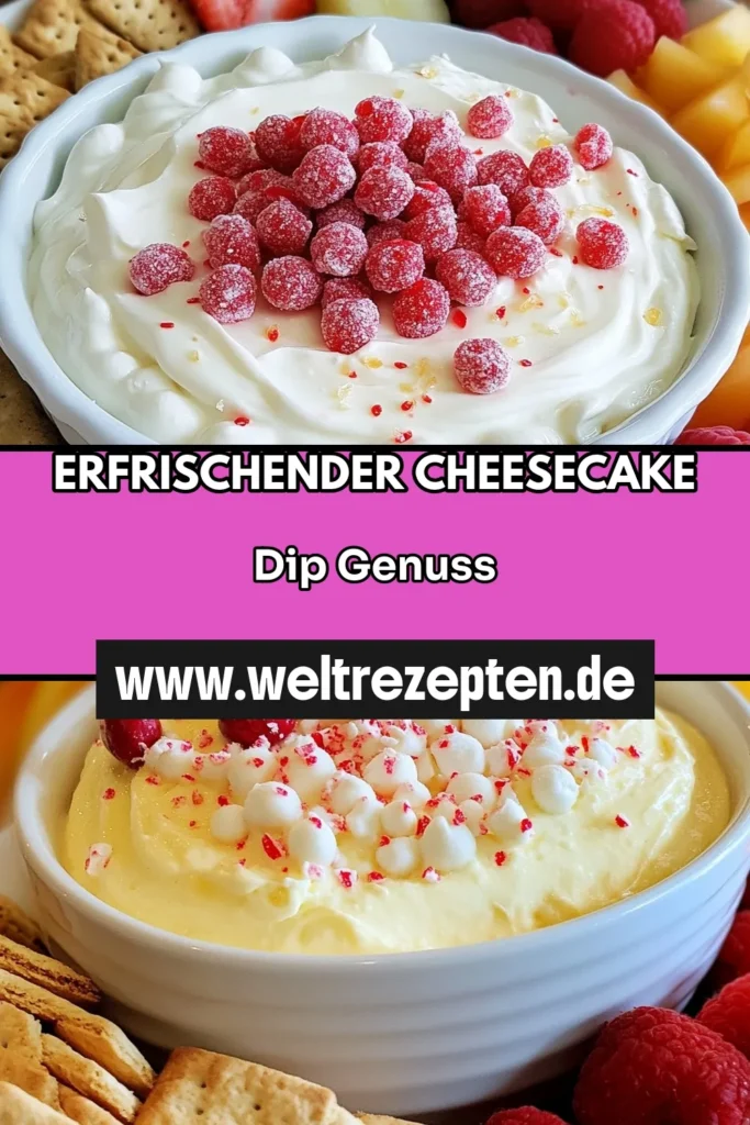 Entdecken Sie diesen leckeren Pfefferminz-Weißschokoladen-Dip, die perfekte Ergänzung für Ihre festlichen Parties! Mit cremigem Cheesecake-Dip aus Frischkäse und Schokolade ist dieses einfache Dessert ideal zum Dippen. Schnell zubereitet und ein echter Hingucker! Probieren Sie das Rezept aus und begeistern Sie Ihre Gäste! Jetzt speichern und nachmachen! #PfefferminzDip #CheesecakeDip #FestlicheDips #EinfachesDessert