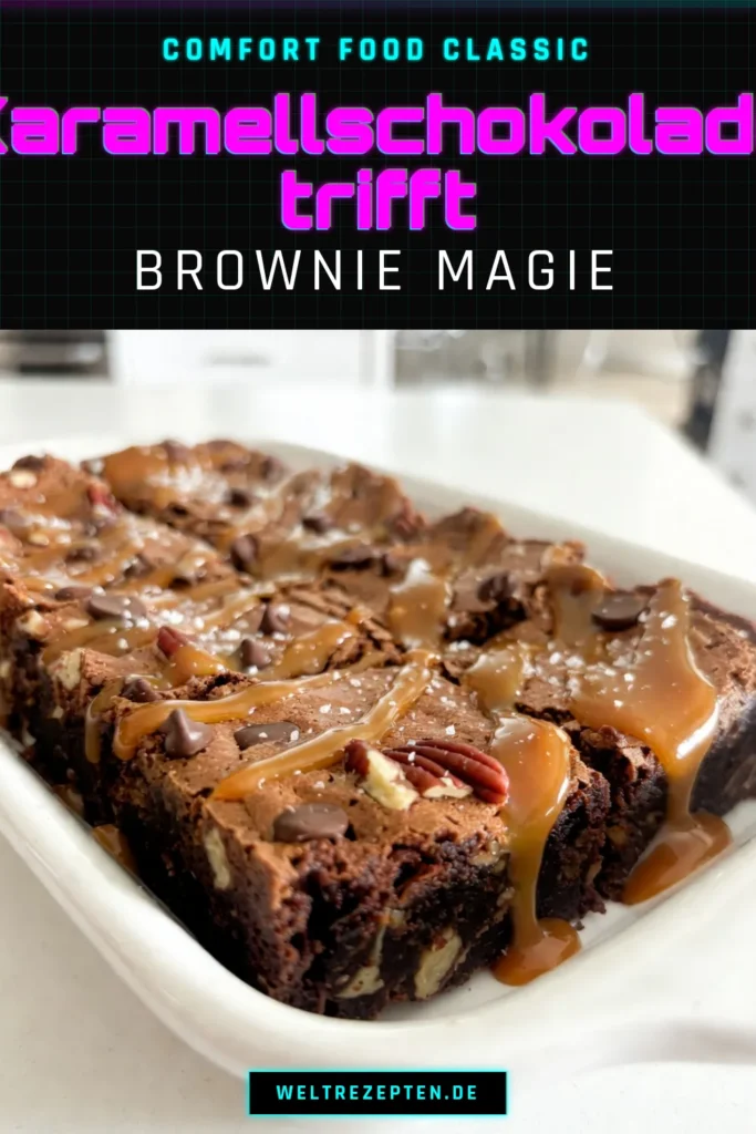 Entdecken Sie unser unwiderstehliches Rezept für Schokoladen-Karamell-Brownies! Diese Schildkröten-Brownies kombinieren köstliche Pekannüsse mit einer reichhaltigen Karamellsauce. Perfekt für Schokoladenliebhaber, diese einfachen Brownies mit Schokolade sind ein Genuss für jede Gelegenheit. Backen Sie heute noch diese Karamell Brownies und beeindrucken Sie Ihre Gäste! Teilen Sie Ihr Ergebnis! #SchokoladenKaramellBrownies #SchildkrötenBrowniesRezept #KaramellBrownies #einfacheBrowniesMitSchokolade
