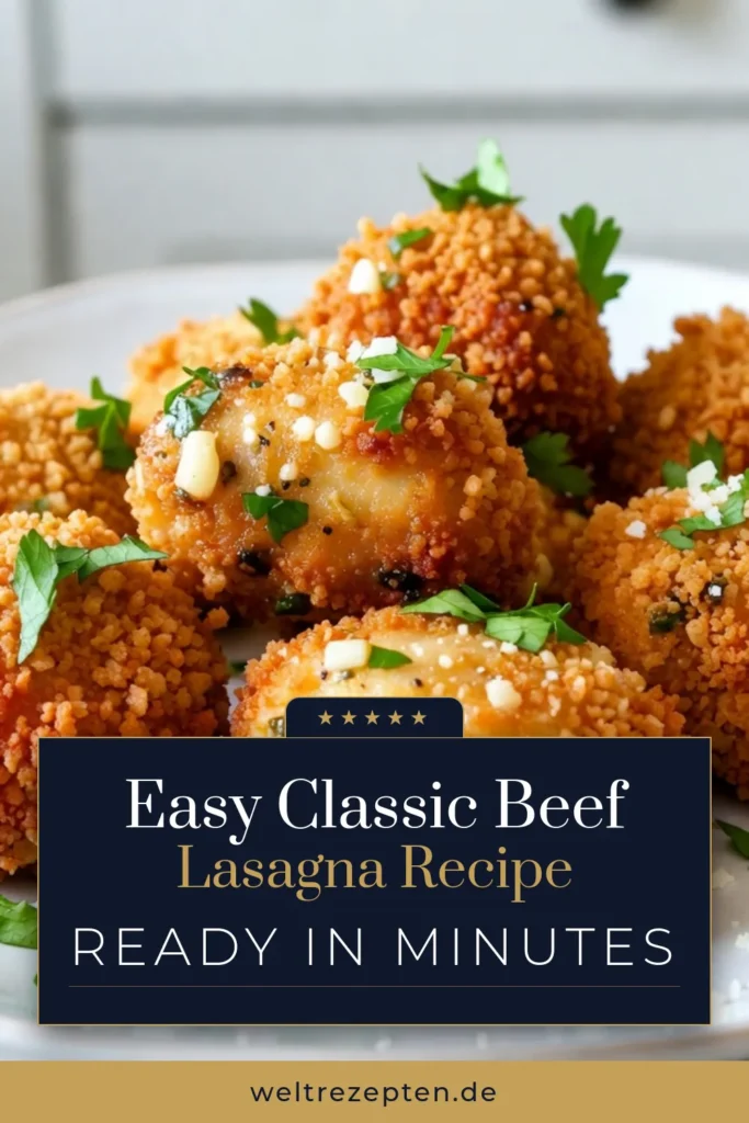 Entdecke das köstliche Rezept für knusprige Knoblauch Parmesan Hähnchenbissen! Diese italienischen Hähnchenbissen sind perfekt zum Snacken oder als Hauptgericht. Mit zarten Hähnchenstücken, knusprigem Panko, aromatischem Knoblauch und herzhaftem Parmesan sind sie ein Genuss für die ganze Familie. Probiere dieses Hähnchenbissen Rezept aus und bringe italienisches Flair in deine Küche! Speichere das Rezept jetzt! #KnoblauchParmesanHähnchen #HähnchenbissenRezept #knusprigeHähnchenbissen #italienischeHähnchenbissen