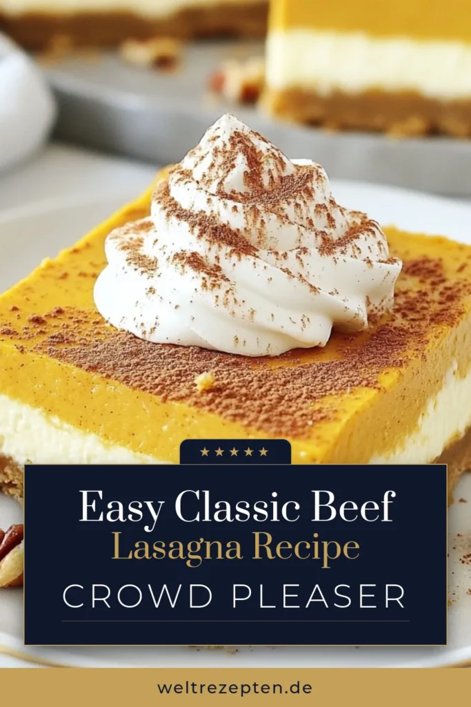 Entdecken Sie dieses köstliche Rezept für Kürbisgewürz Käsekuchen Riegel, das perfekt für die Herbstsaison ist! Diese einfachen Käsekuchen Riegel kombinieren cremigen Käsekuchen mit Kürbispüree und aromatischem Kürbiskuchengewürz. Ideal für Ihre Halloween Dessert Rezepte! Bereiten Sie sich auf ein leckeres Herbstgebäck vor, das alle begeistern wird. Speichern Sie es für Ihr nächstes Fest! #KürbisgewürzKäsekuchen #Herbstgebäck #HalloweenDessert #KäsekuchenMitKürbis