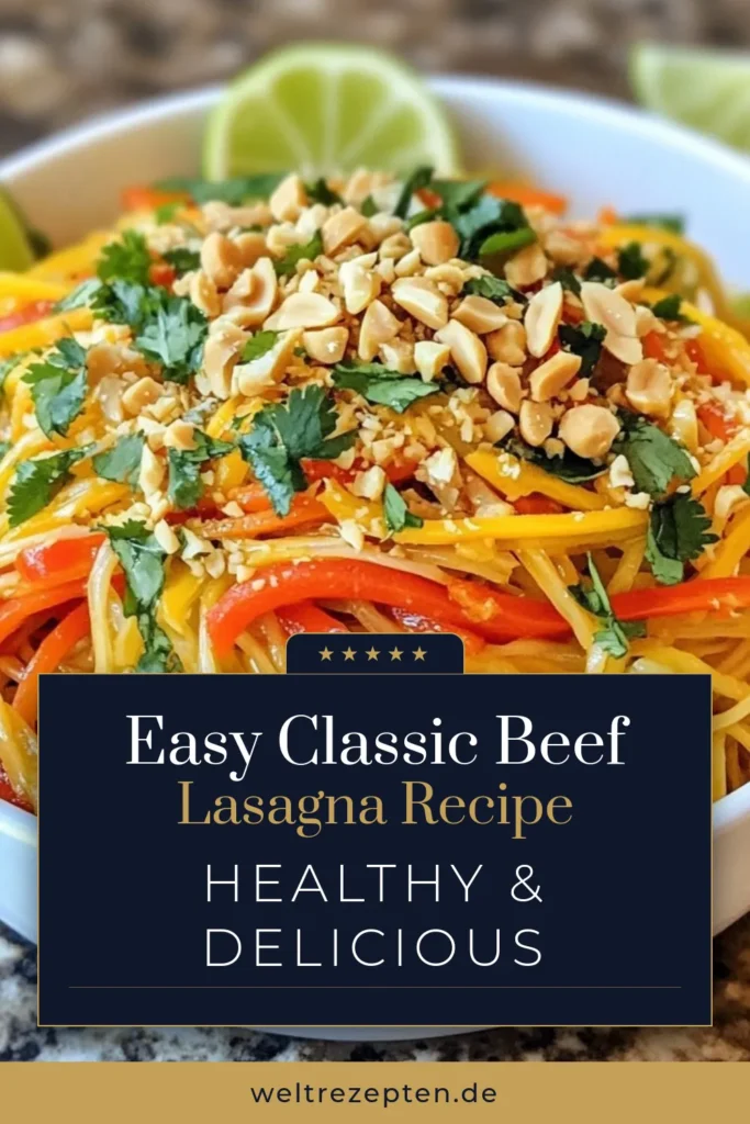 Entdecke unser einfaches Nudelgericht mit würzigen Thai Erdnudeln! Diese köstlichen, cremigen Erdnudeln sind mit frischem Gemüse und einer schnellen Erdnussbutter Sauce zubereitet. Perfekt für ein schnelles Abendessen oder als asiatische Küche Rezept. Probiere dieses einfache Erdnussbutter Rezept und beeindrucke deine Gäste. Lass dich von den Aromen mitreißen! Jetzt nachkochen und genießen! #Erdnudeln #AsiatischeKüche #ErdnussbutterRezept #Reisnudeln