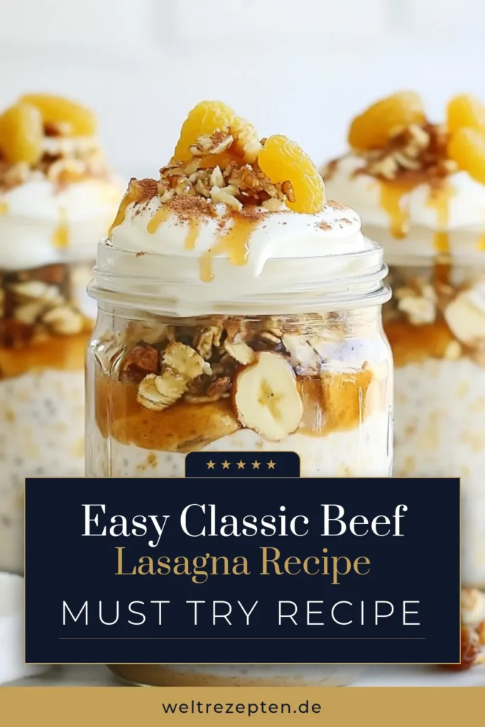 Entdecke das köstliche Rezept für Zimtschnecken Haferflocken! Diese cremigen Overnight Oats sind nicht nur gesund, sondern auch eine perfekte Frühstücksidee für einen energiereichen Start in den Tag. Mit der Kombination aus zarten Haferflocken, Zimt und griechischem Joghurt wird jedes Löffeln zu einem Genusserlebnis. Probiere dieses einfache Overnight Oats Rezept aus und genieße die vielfältigen Variationsmöglichkeiten. Speichere es und teile es mit Freunden! #ZimtschneckenHaferflocken #OvernightOats #GesundeFrühstücksideen #CremigeHaferflocken