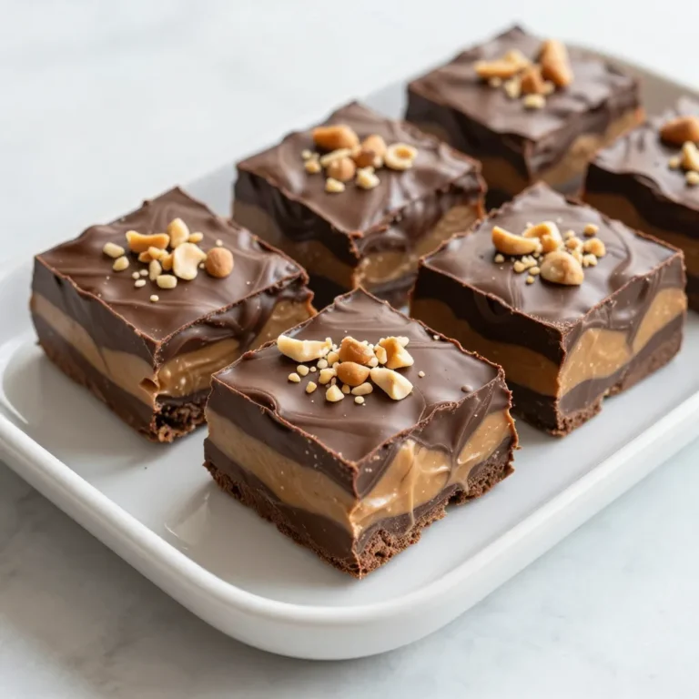 Für ein gelungenes Fudge brauchst du: - 1 Tasse halbsüße Schokoladenstückchen - 1 Tasse cremige Erdnussbutter - 1 Dose (400 g) gesüßte Kondensmilch - 1 Teelöffel Vanilleextrakt - 1/4 Teelöffel Salz Diese Zutaten kommen zusammen und ergeben einen tollen Geschmack. Halbsüße Schokoladenstückchen geben dem Fudge die richtige Süße. Die Erdnussbutter bringt eine cremige Textur. Die gesüßte Kondensmilch macht das Ganze schön weich und süß. Vanille und Salz runden den Geschmack ab. Wenn du deinem Fudge etwas mehr Vielfalt geben möchtest, probiere diese zusätzlichen Zutaten: - 1/2 Tasse gehackte Erdnüsse (optional, zum Garnieren) - Sprinkles für einen bunten Effekt - Ein Hauch von Zimt für eine warme Note Gehackte Erdnüsse geben einen knusprigen Biss. Sprinkles machen dein Fudge farbenfroh und lustig. Zimt kann eine Überraschung für den Gaumen sein. Die Qualität deiner Zutaten beeinflusst das Endergebnis. Wähle halbsüße Schokoladenstückchen mit mindestens 60% Kakaoanteil. Das gibt einen reichen Geschmack. Bei der Erdnussbutter achte auf natürliche Produkte ohne Zuckerzusatz. So bleibt der Geschmack rein und intensiv. Hochwertige Zutaten machen dein Fudge zu einem echten Genuss. {{ingredient_image_2}} Zuerst lege eine 20x20 cm große Backform mit Backpapier aus. Achte darauf, dass das Papier an den Seiten übersteht. So kannst du die Fudge später leicht herausnehmen. Stelle die Form beiseite, während du die Schokolade und Erdnussbutter vorbereitest. Jetzt schmelze die halbsüßen Schokoladenstückchen. Gib sie in einen Topf mit der Hälfte der gesüßten Kondensmilch. Stelle den Herd auf niedrige Hitze. Rühre ständig, bis die Schokolade geschmolzen ist. Füge 1/2 Teelöffel Vanilleextrakt und eine Prise Salz hinzu. Rühre gut um, damit sich alles gut vermischt. In einem anderen Topf erwärmst du die cremige Erdnussbutter und den Rest der Kondensmilch. Achte darauf, dass beides gut vermischt und cremig ist. Nimm den Topf vom Herd und füge die restlichen Vanille und Salz hinzu. Rühre erneut um, bis alles gleichmäßig ist. Gieße die geschmolzene Schokolade in die Backform. Verteile sie gleichmäßig. Setze dann Löffel der Erdnussbutter-Mischung auf die Schokoladenschicht. Nimm ein Messer oder einen Schaschlikspieß und mache vorsichtige Swirls. So entsteht ein schöner Marmor-Effekt. Sei vorsichtig, damit die Schichten nicht zu sehr vermischt werden. Stelle die Form in den Kühlschrank. Lass die Fudge mindestens 2 Stunden kühlen, bis sie fest ist. Nach dem Kühlen hebe die Fudge mithilfe des Papiers aus der Form. Schneide sie in kleine Quadrate. Wenn du magst, bestreue sie mit gehackten Erdnüssen für einen zusätzlichen Crunch. Schokolade schmelzen kann knifflig sein. Hier sind einige Tipps, um Fehler zu vermeiden: - Verwende eine niedrige Hitze. Hohe Hitze kann die Schokolade verbrennen. - Rühre ständig. So bleibt die Schokolade gleichmäßig geschmolzen. - Nutze einen Wasserbad. Dies verhindert direkte Hitze und schützt die Schokolade. - Achte darauf, dass kein Wasser in die Schokolade gelangt. Wasser kann die Schokolade klumpig machen. Marmorieren gibt deinem Fudge einen schönen Look. Hier sind einige Tricks: - Verwende ein scharfes Messer oder einen Schaschlikspieß. Diese helfen dir, präzise zu arbeiten. - Führe das Werkzeug sanft durch die Mischungen. Ein zartes Swirling ist der Schlüssel. - Mische nicht zu viel. Du willst die Schichten sehen, nicht alles vermengen. - Experimentiere mit verschiedenen Mustern, um deinen eigenen Stil zu finden. Der Geschmack von Fudge kann leicht angepasst werden. Hier sind einige Ideen: - Füge Nüsse hinzu. Gehackte Erdnüsse verleihen einen tollen Crunch. - Probiere andere Nussbutter. Mandel- oder Cashewbutter sind leckere Alternativen. - Verwende verschiedene Schokoladensorten. Dunkle oder weiße Schokolade bringt neue Aromen. - Experimentiere mit Gewürzen. Eine Prise Zimt oder Meersalz kann den Geschmack heben. Mit diesen Tipps wird dein Schokoladen-Erdnussbutter Swirl-Fudge zum Hit! Pro Tipps Schokolade richtig schmelzen: Um sicherzustellen, dass die Schokolade gleichmäßig schmilzt, verwende immer eine niedrige Hitze und rühre ständig um, um ein Anbrennen zu vermeiden. Erdnussbutter-Optionen: Du kannst auch Crunchy Erdnussbutter verwenden, um eine knusprige Textur zu erhalten, oder eine andere Nussbutter wie Mandelbutter ausprobieren für einen interessanten Geschmack. Variationen hinzufügen: Füge zusätzlich Trockenfrüchte oder Schokoladenstückchen in die Fudge-Mischung ein, um eine zusätzliche Geschmacks- und Texturvielfalt zu erzielen. Aufbewahrungstipps: Bewahre die Fudge in einem luftdichten Behälter im Kühlschrank auf, um ihre Frische zu erhalten. Sie kann bis zu zwei Wochen haltbar sein. {{image_4}} Du kannst deinen Schokoladen-Erdnussbutter Swirl-Fudge aufpeppen. Füge einfach 1/2 Tasse gehackte Nüsse hinzu. Walnüsse oder Mandeln passen gut. Diese Nüsse geben dem Fudge einen schönen Crunch. Sie bringen auch zusätzliche Nussaromen. Streue die Nüsse direkt in die geschmolzene Schokoladenmasse oder oben drauf. Das sorgt für eine tolle Textur und macht das Dessert noch interessanter. Sprinkles sind eine weitere tolle Möglichkeit, deinen Fudge zu dekorieren. Du kannst bunte oder sogar Schokoladensprinkles verwenden. Füge sie einfach auf die Erdnussbutter-Schicht hinzu, bevor du den Fudge kühlst. So sieht dein Dessert lebendiger aus. Es wird auch bei Kindern sehr beliebt sein. Diese kleine Veränderung macht dein Fudge noch festlicher und einladender. Möchtest du eine vegane Version? Das ist einfach! Ersetze die gesüßte Kondensmilch durch Kokosmilch oder eine pflanzliche Alternative. Verwende dunkle Schokolade ohne Milchbestandteile. Für die Erdnussbutter kannst du jede andere Nussbutter verwenden, die dir gefällt. Mandelbutter oder Cashewbutter bieten auch einen tollen Geschmack. Diese einfachen Änderungen machen dein Fudge vegan und trotzdem lecker. Um deinen Schokoladen-Erdnussbutter Swirl-Fudge frisch zu halten, lege ihn in einen luftdichten Behälter. So bleibt er weich und lecker. Stelle sicher, dass der Fudge vollständig abgekühlt ist, bevor du ihn lagerst. Du kannst auch Backpapier zwischen die Schichten legen. So klebt nichts zusammen und der Geschmack bleibt gut. Im Kühlschrank hält dein Fudge etwa zwei Wochen. Achte darauf, dass der Behälter wirklich dicht ist. Wenn er zu lange steht, könnte die Textur etwas leiden. Wenn du den Fudge länger aufbewahren möchtest, ist das Einfrieren eine gute Option. Das Einfrieren ist eine tolle Möglichkeit, um Fudge länger frisch zu halten. Schneide den Fudge in Stücke und lege sie in einen gefrierfesten Behälter. Du kannst auch Frischhaltefolie um jedes Stück wickeln. So schützt du sie vor Frostbrand. Der Fudge bleibt bis zu drei Monate im Gefrierfach. Zum Auftauen legst du ihn einfach in den Kühlschrank, bis er weich ist. Fudge braucht mindestens 2 Stunden im Kühlschrank, um fest zu werden. Es ist wichtig, die Zeit genau einzuhalten. Wenn du es länger kühlst, wird die Konsistenz noch besser. Überprüfe die Fudge nach 2 Stunden. Sie sollte fest, aber nicht hart sein. Ein guter Test ist, leicht darauf zu drücken. Wenn sie nicht nachgibt, ist sie bereit zum Schneiden. Ja, du kannst die Zutaten anpassen! Wenn du weniger Zucker willst, verwende dunkle Schokolade. Du kannst auch Erdnussbutter durch Mandelbutter ersetzen. Wenn du eine laktosefreie Option suchst, gibt es laktosefreie Kondensmilch. Achte darauf, die gleichen Mengen zu verwenden, um die Textur zu erhalten. So bleibt der Fudge lecker und cremig. Es gibt einige gute Alternativen. Du kannst ungesüßte Kondensmilch nehmen und etwas Zucker hinzufügen. Eine andere Option ist Kokosmilch mit Zucker. Diese Option gibt dem Fudge einen leicht anderen Geschmack. Du kannst auch Mandelmilch mit etwas Sirup verwenden. Probiere aus, was dir am besten schmeckt! Schokoladen-Erdnussbutter Swirl-Fudge ist ein leckeres und einfaches Rezept. Wir haben die richtigen Zutaten, die Schritte und nützliche Tipps durchgenommen. Variationen bieten viele Möglichkeiten, den Fudge anzupassen. Auch die Lagerung ist wichtig, um lange Freude daran zu haben. Mit den FAQs klären wir häufige Fragen. Probier es aus! Du wirst den Geschmack lieben. Schritt für Schritt kannst du deinen eigenen süßen Snack kreieren. Viel Spaß beim Fudge machen und genießen!