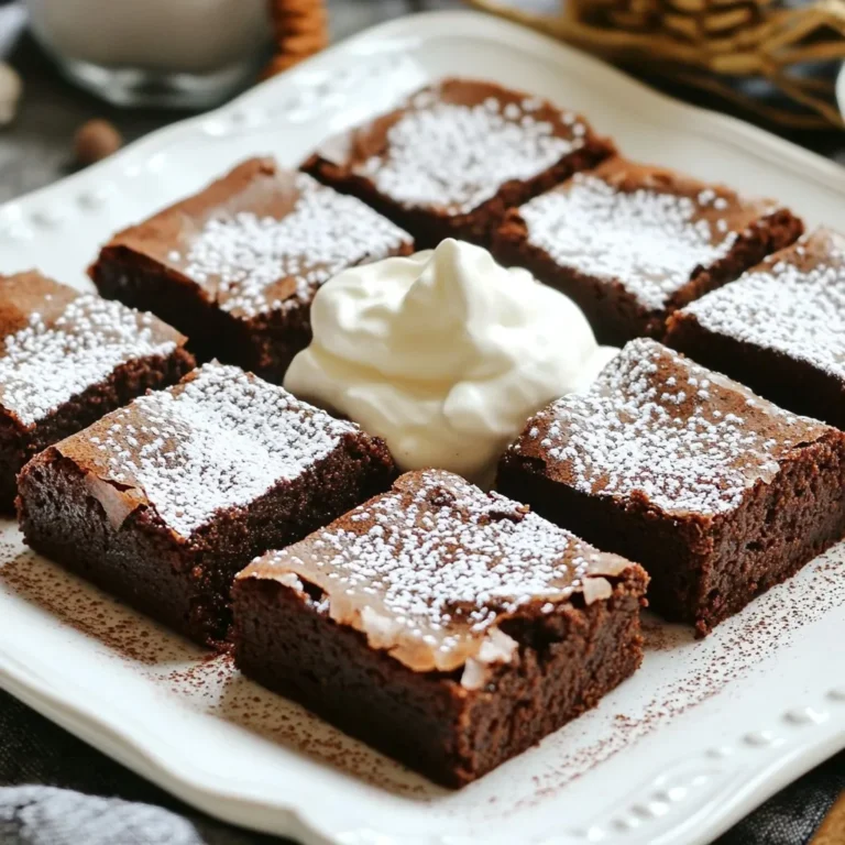 Um die besten mexikanischen Schokoladenbrownies zu machen, benötige ich: - 1 Tasse ungesüßtes Kakaopulver - 1 Tasse Weizenmehl - 1 1/2 Tassen Kristallzucker - 1 Teelöffel Backpulver - 1/2 Teelöffel Salz - 1/2 Teelöffel gemahlener Zimt - 1/4 Teelöffel Cayennepfeffer - 1 Tasse ungesalzene Butter, geschmolzen - 4 große Eier - 1 Teelöffel Vanilleextrakt - 1 Tasse Zartbitterschokoladenstückchen - 1/2 Tasse gehackte Walnüsse oder Pekannüsse (optional) - Puderzucker zum Bestäuben Diese Zutaten geben den Brownies ihren besonderen Geschmack und die perfekte Textur. Ich mag es, mit verschiedenen Zutaten zu experimentieren. Hier sind einige Optionen: - Ersetze die Walnüsse durch Pekannüsse für einen nussigen Kick. - Füge einen Esslöffel Espresso-Pulver hinzu, um den Schokoladengeschmack zu vertiefen. - Verwende weiße Schokolade für einen süßen Kontrast. - Mische getrocknete Früchte wie Kirschen oder Cranberries für zusätzliche Süße. Diese Variationen bringen neue Aromen in die Brownies. Die Auswahl der richtigen Zutaten ist wichtig. Hier sind meine Tipps: - Wähle hochwertiges Kakaopulver für einen intensiven Schokoladengeschmack. - Achte darauf, frische Eier zu verwenden. Sie sorgen für bessere Struktur. - Nutze ungesalzene Butter, um die Kontrolle über den Salzgehalt zu haben. - Kaufe Zartbitterschokolade mit hohem Kakaoanteil für mehr Tiefe. Diese Tipps helfen dir, die besten Brownies zu backen. {{ingredient_image_2}} Heizen Sie Ihren Ofen auf 175°C vor. Nehmen Sie eine Backform von 23x33 cm. Fetten Sie die Form gut ein. So verhindern Sie, dass die Brownies anhaften. Nutzen Sie Butter oder Öl für das Einfetten. In einer großen Schüssel verquirlen Sie das Kakaopulver, Mehl, Zucker, Backpulver, Salz, Zimt und Cayennepfeffer. Mischen Sie alles gut, bis keine Klumpen mehr sichtbar sind. In einer separaten Schüssel verrühren Sie die geschmolzene Butter, Eier und Vanilleextrakt. Rühren Sie, bis die Masse glatt ist. Gießen Sie die feuchten Zutaten langsam in die trockenen Zutaten. Rühren Sie vorsichtig, bis alles gerade vermischt ist. Falten Sie die Zartbitterschokoladenstückchen und die Nüsse unter den Teig. Gießen Sie den Teig in die vorbereitete Backform. Verteilen Sie den Teig gleichmäßig. Backen Sie die Brownies 25-30 Minuten. Ein Zahnstocher sollte mit feuchten Krümeln herauskommen. Lassen Sie die Brownies etwa 10 Minuten in der Form abkühlen. Übertragen Sie sie dann auf ein Kuchengitter zum vollständigen Abkühlen. Bestäuben Sie die Brownies nach dem Abkühlen mit Puderzucker. Die Konsistenz ist wichtig für leckere Brownies. Um die perfekte Textur zu erreichen, mischen Sie die Zutaten nicht zu lange. Rühren Sie nur, bis alles vermischt ist. So bleiben die Brownies schön saftig. Nach dem Backen sollten sie in der Mitte leicht feucht sein. Ein Zahnstocher sollte mit ein paar feuchten Krümeln herauskommen. Zimt und Cayennepfeffer geben den Brownies eine besondere Note. Zimt sorgt für Wärme und Tiefe. Ein halber Teelöffel reicht aus, um den Geschmack zu verbessern. Cayennepfeffer bringt einen kleinen Kick. Beginnen Sie mit einem Viertel Teelöffel und passen Sie die Menge an. So können Sie die Schärfe kontrollieren. Die Präsentation macht alles aus. Schneiden Sie die Brownies in gleichmäßige Quadrate. Legen Sie sie auf einen schönen Teller. Ein Klecks Schlagsahne passt perfekt dazu. Bestäuben Sie die Brownies mit Puderzucker und Zimt. Das sieht toll aus und schmeckt auch gut. Pro Tipps Die richtige Konsistenz: Achten Sie darauf, den Teig nicht zu lange zu rühren, um die Brownies schön saftig und fudgy zu halten. Schokoladenstückchen schmelzen: Für einen intensiveren Schokoladengeschmack können Sie einen Teil der Zartbitterschokoladenstückchen in der Butter schmelzen, bevor Sie die feuchten Zutaten kombinieren. Chili anpassen: Passen Sie die Menge an Cayennepfeffer nach Ihrem persönlichen Geschmack an, um die Schärfe der Brownies zu steuern. Vor dem Schneiden abkühlen: Lassen Sie die Brownies vollständig abkühlen, bevor Sie sie schneiden, damit sie die perfekte Form und Textur behalten. {{image_4}} Wenn Sie Ihren Brownies einen zusätzlichen Crunch geben möchten, fügen Sie Nüsse hinzu. Walnüsse oder Pekannüsse passen perfekt. Beide bringen einen nussigen Geschmack, der gut mit Schokolade harmoniert. Hacken Sie die Nüsse grob und rühren Sie sie in den Teig. Achten Sie darauf, die Nüsse gleichmäßig zu verteilen. So bekommt jeder Biss die richtige Knusprigkeit. Experimentieren Sie mit verschiedenen Schokoladensorten für neue Geschmacksrichtungen. Probieren Sie Vollmilchschokolade für eine süßere Note oder weiße Schokolade für eine cremige Textur. Mischen Sie unterschiedliche Sorten, um einen komplexen Geschmack zu erzielen. Achten Sie darauf, die Schokoladenstückchen in die Mischung zu falten, damit sie sich gut verteilen. Wenn Sie glutenfreie Brownies möchten, gibt es einfache Alternativen. Verwenden Sie Mandelmehl oder Kokosmehl anstelle von Weizenmehl. Beide sorgen für eine feuchte Textur und guten Geschmack. Mischen Sie das glutenfreie Mehl mit etwas Xanthan, um die Struktur zu verbessern. Testen Sie verschiedene Mehle, um die beste Konsistenz zu finden. Um die Frische der Brownies zu bewahren, lege sie in einen luftdichten Behälter. Du kannst auch Frischhaltefolie verwenden. Stelle sicher, dass die Brownies gut abgekühlt sind, bevor du sie lagerst. So bleiben sie saftig und lecker. Lagere sie bei Raumtemperatur für bis zu drei Tage. Die Brownies bleiben frisch für etwa drei bis fünf Tage, wenn sie richtig gelagert sind. Nach dieser Zeit können sie trocken werden. Wenn du die besten Ergebnisse möchtest, genieße sie so schnell wie möglich. Du kannst die Brownies auch einfrieren, um sie länger haltbar zu machen. Schneide sie in Stücke, bevor du sie einfrierst. Wickel jedes Stück in Frischhaltefolie und lege sie in einen Gefrierbeutel. So kannst du sie bis zu drei Monate aufbewahren. Zum Auftauen lege die Brownies einfach bei Raumtemperatur für einige Stunden. Ja, du kannst die Brownies vegan machen. Ersetze die Eier durch Apfelmus oder Leinsamen. Verwende pflanzliche Butter statt normaler Butter. Achte darauf, dass die Schokolade vegan ist. So bleibt der leckere Geschmack erhalten. Wenn die Brownies trocken sind, gibt es mehrere Lösungen. Du kannst etwas mehr geschmolzene Butter oder Öl hinzufügen. Ein Schuss Milch oder pflanzliche Milch kann auch helfen. Achte darauf, die Backzeit zu kontrollieren. Zu langes Backen macht sie trocken. Um den Schokoladengeschmack zu intensivieren, kannst du mehr Kakaopulver hinzufügen. Verwende dunklere Schokolade für mehr Tiefe. Eine Prise Salz hebt den Geschmack hervor. Auch ein Schuss Espresso kann den Schokoladengeschmack verstärken. Das Ergebnis wird ein intensiveres Brownie-Erlebnis sein. Mexikanische Schokoladenbrownies sind leicht zu machen und lecker. Wir haben die besten Zutaten, die Zubereitungsschritte und hilfreiche Tipps beschrieben. Variationen wie Nüsse oder glutenfreie Optionen machen sie noch spannender. Achte auf die Lagerung, damit sie frisch bleiben. Mit diesen Ideen kannst du deine Brownies perfekt zubereiten. Genieße sie und teile sie mit Freunden - sie werden begeistert sein!