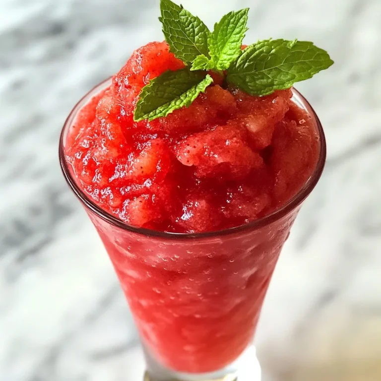 Um deinen Erdbeer Limeade Slush zu machen, brauchst du folgende Zutaten: - 2 Tassen frische Erdbeeren, entstielt und in Scheiben geschnitten - 1 Tasse kaltes Wasser - ½ Tasse frisch gepresster Limettensaft (ca. 4 Limetten) - ½ Tasse Zucker (oder nach Geschmack) - 2 Tassen Eiswürfel - Frische Minzblätter zur Garnitur (optional) Diese Zutaten sorgen für einen frischen und fruchtigen Geschmack. Die Kombination aus Erdbeeren und Limetten gibt dir den perfekten Sommertag-Schlummer. Wähle reife und saftige Erdbeeren für den besten Geschmack. Achte auf: - Farbe: Sie sollten tiefrot sein. Vermeide grüne oder fleckige Erdbeeren. - Geruch: Frische Erdbeeren duften süß. - Textur: Sie sollten fest, aber nicht hart sein. - Blätter: Die Blätter sollten grün und frisch aussehen. Frische Erdbeeren machen deinen Slush schmackhafter und bunter. Wenn du Zucker vermeiden möchtest, probiere diese Alternativen: - Honig: Er gibt eine schöne Süße und hat viele Vorteile. - Agavendicksaft: Eine flüssige Option, die gut schmilzt. - Stevia: Eine kalorienfreie Wahl, die süß ist. Teste die Süßungsmittel, um den besten Geschmack für deinen Slush zu finden. {{ingredient_image_2}} Zuerst nimmst du zwei Tassen frische Erdbeeren. Schneide die Erdbeeren in kleine Stücke. Gib die Stücke in einen Mixer. Füge eine Tasse kaltes Wasser hinzu. Press den Saft von vier Limetten in den Mixer. Danach kommt eine halbe Tasse Zucker dazu. Mixe alles gut, bis die Mischung glatt ist. Probiere die Mischung und passe den Zucker nach deinem Geschmack an. Jetzt ist es Zeit für das Eis. Füge zwei Tassen Eiswürfel in den Mixer. Mixe alles auf hoher Stufe. Achte darauf, dass die Eiswürfel klein sind. Die Mischung sollte schön fluffig sein. Falls die Mischung zu dick ist, gib etwas mehr kaltes Wasser hinzu. Mixe erneut, bis die Konsistenz perfekt ist. Wenn du es süßer magst, füge mehr Zucker hinzu. Probiere die Mischung wieder, um sicherzugehen, dass sie dir gefällt. Um die perfekte Konsistenz zu erzielen, ist das richtige Verhältnis der Zutaten entscheidend. Wenn dein Erdbeer Limeade Slush zu dick ist, füge einfach mehr kaltes Wasser hinzu. Mixe die Mischung erneut, bis sie die gewünschte Schluffigkeit erreicht. Wenn du es lieber dicker magst, nutze mehr Eiswürfel. Eine gute Mischung sorgt für ein erfrischendes Trinkerlebnis. Du kannst den Erdbeer Limeade Slush leicht variieren. Füge zum Beispiel einige gefrorene Himbeeren oder Blaubeeren hinzu. Das gibt dem Getränk eine neue Note. Auch ein Spritzer Ingwer- oder Kokoswasser kann den Geschmack spannend machen. Experimentiere mit verschiedenen Früchten, um deinen persönlichen Favoriten zu finden. Die Garnitur macht viel aus. Frische Minzblätter sind eine hervorragende Wahl. Sie sehen nicht nur schön aus, sondern bringen auch einen frischen Geschmack. Du kannst auch dünne Limettenscheiben oder Erdbeeren an den Rand des Glases stecken. Eine bunte Präsentation macht den Slush noch ansprechender und lädt zum Genießen ein. Pro Tipps Frische Erdbeeren verwenden: Verwende möglichst frische und reife Erdbeeren für den besten Geschmack. Sie sollten süß und aromatisch sein. Limettensaft frisch pressen: Frisch gepresster Limettensaft sorgt für einen intensiveren und frischeren Geschmack im Vergleich zu abgepacktem Saft. Süße anpassen: Probiere die Mischung nach dem Mixen und passe die Süße an. Jeder mag es anders, also finde die perfekte Balance für deinen Geschmack. Konsistenz optimieren: Wenn der Schlummer zu dick ist, füge schrittweise kaltes Wasser hinzu, bis die gewünschte Konsistenz erreicht ist, um ein angenehmes Trinkerlebnis zu gewährleisten. {{image_4}} Wenn du deinen Erdbeer Limeade Slush variieren möchtest, probiere andere Früchte. Du kannst zum Beispiel Himbeeren, Blaubeeren oder sogar Ananas hinzufügen. Diese Früchte bringen neue Geschmäcker und Farben. Mische einfach die geschnittenen Früchte mit den Erdbeeren. Achte darauf, dass die Früchte frisch sind. So bleibt der Slush lecker und gesund. Kräuter können deinem Slush einen besonderen Kick geben. Minze ist eine tolle Wahl, weil sie erfrischend ist. Du kannst ein paar Minzblätter in den Mixer geben. Mische sie mit den anderen Zutaten. Basilikum ist auch eine interessante Option. Es hat einen süßen und würzigen Geschmack. Probiere es aus und finde heraus, was dir am besten gefällt. Wenn du eine vegane Version machen möchtest, ersetze den Zucker durch Agavendicksaft oder Stevia. Beide sind pflanzlich und süß. Für eine zuckerfreie Version kannst du auch Süßstoff verwenden. Achte darauf, dass du die Menge anpasst, da einige Süßstoffe viel süßer sind. So kannst du den perfekten Slush ganz nach deinem Geschmack herstellen. Um deinen Erdbeer-Limetten-Schlummer frisch zu halten, bewahre ihn im Kühlschrank auf. Fülle den Schlummer in einen luftdichten Behälter. So bleibt der Geschmack lange erhalten. Wenn möglich, genieße ihn frisch. Du kannst den Schlummer auch im Gefrierfach lagern. Fülle ihn in einen gefrierfesten Behälter. Lass etwas Platz, da sich die Flüssigkeit ausdehnt. Zum Auftauen, stelle den Behälter in den Kühlschrank. Rühre den Schlummer gut durch, bevor du ihn servierst. Der Erdbeer-Limetten-Schlummer hält sich im Kühlschrank für bis zu drei Tage. Im Gefrierfach bleibt er bis zu zwei Monate frisch. Achte darauf, den Schlummer vor dem Servieren gut zu mischen. So erhältst du die beste Textur und den besten Geschmack. Um den Erdbeer-Limetten-Schlummer perfekt zu machen, starte mit frischen Zutaten. Mische zuerst die Erdbeeren, kaltes Wasser, Limettensaft und Zucker in einem Mixer. Achte darauf, dass der Zucker gut aufgelöst ist. Danach füge die Eiswürfel hinzu und mixe alles gut durch. Die Mischung sollte schön schluffig sein. Probiere sie und passe die Süße nach deinem Geschmack an. Ja, du kannst gefrorene Erdbeeren verwenden! Sie sind eine gute Option, besonders wenn frische Erdbeeren nicht verfügbar sind. Sie machen deinen Slush auch besonders kühl und erfrischend. Achte darauf, die gefrorenen Erdbeeren etwas auftauen zu lassen, damit sie sich leichter mixen lassen. Du kannst auch die Menge an Wasser etwas reduzieren, da gefrorene Erdbeeren mehr Flüssigkeit abgeben. Dieser Erdbeer-Limetten-Schlummer ist alkoholfrei. Er ist die perfekte Erfrischung für alle Altersgruppen. Du kannst ihn jederzeit genießen, egal ob im Sommer oder bei einem Treffen mit Freunden. Wenn du einen alkoholischen Kick möchtest, kannst du einen Spritzer Wodka oder Rum hinzufügen. Aber der Slush schmeckt auch ganz ohne Alkohol köstlich! Du hast nun alle Schritte für einen leckeren Erdbeer-Limetten-Schlummer. Wir haben die besten Zutaten und Tipps zur Auswahl der Erdbeeren besprochen. Zudem gab es Tipps für die Zubereitung und Anpassungen für verschiedene Geschmäcker. Denke daran, beim Mixen die Konsistenz anzupassen und die besten Garnierungen zu wählen. Mit diesen Tricks und Varianten wirst du immer wieder einen köstlichen Schlummer genießen. Experimentiere und finde deine perfekte Mischung!